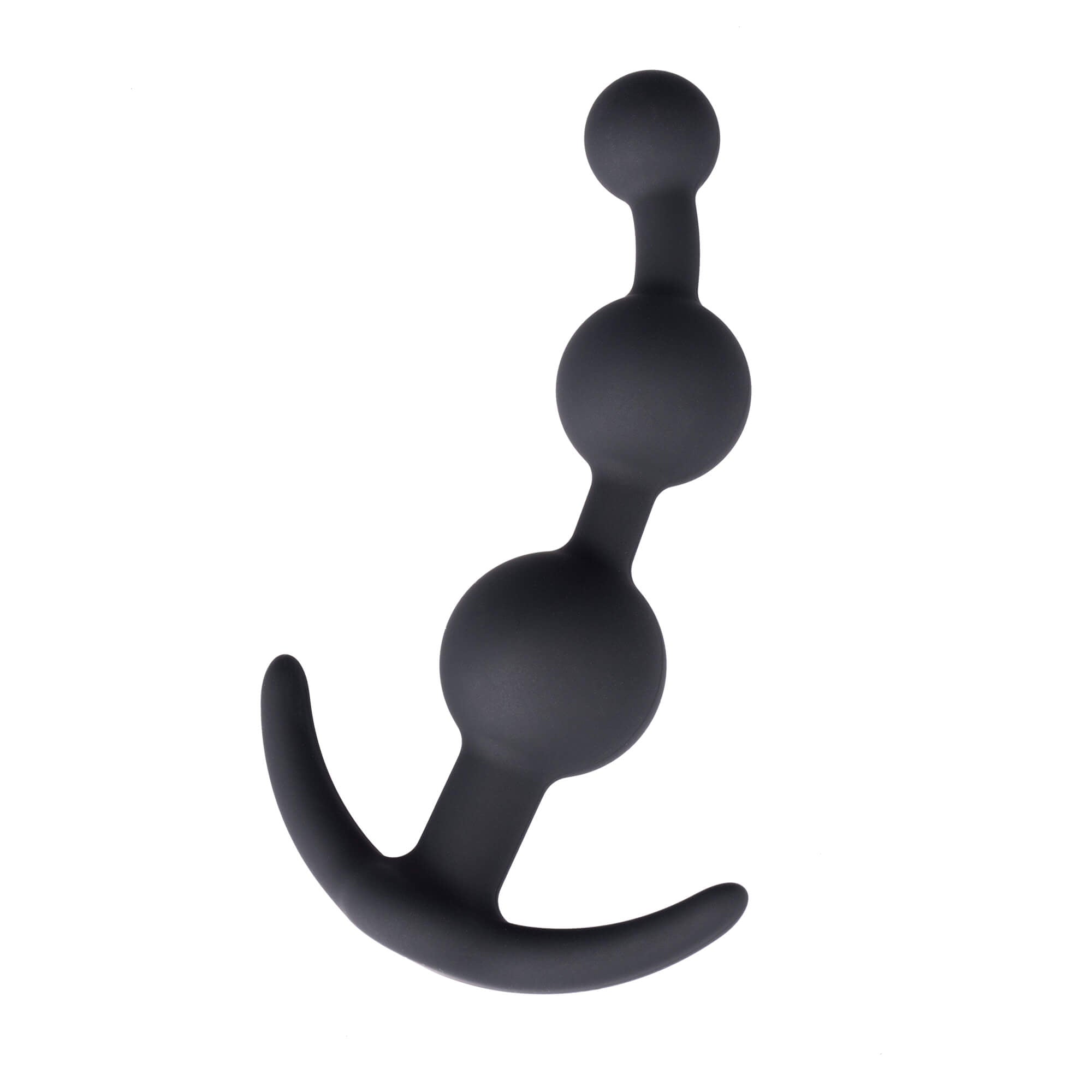 4.7" Black Silicone Anal Beads