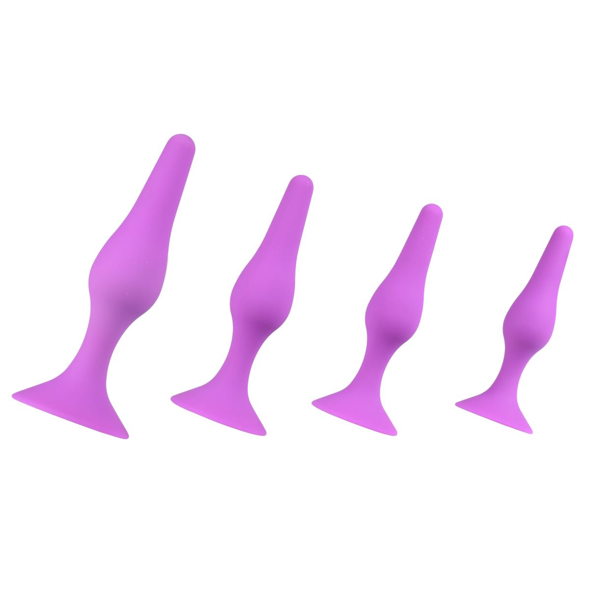 Purple 4 Set Silicone Anal Plug