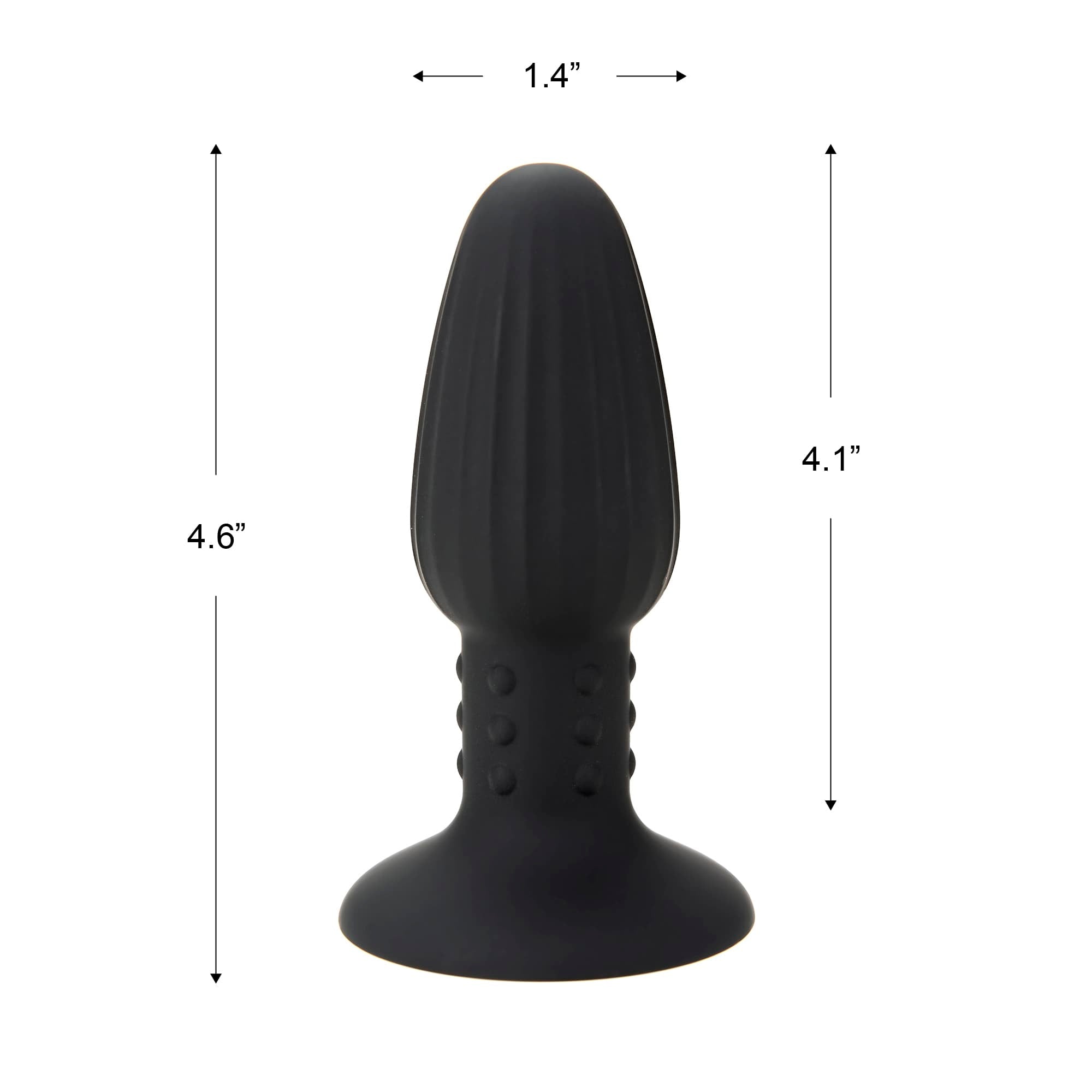 Black Stripe Silicone Butt Plug