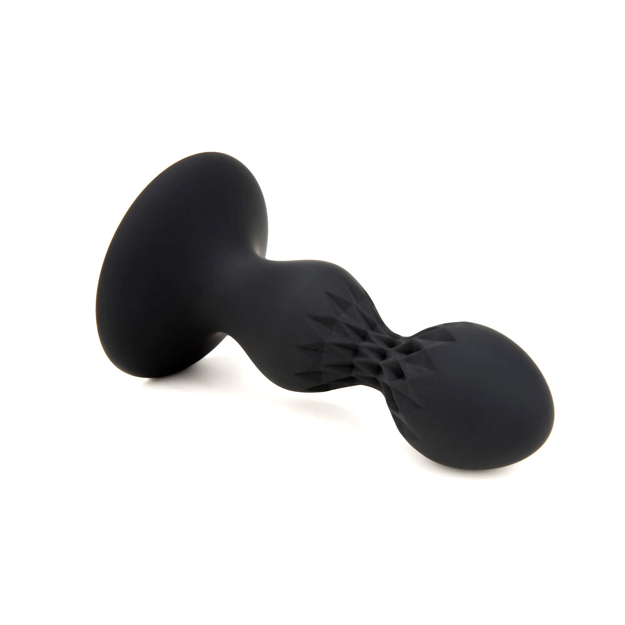 Black Two Bumbs Silicone Anal Plug