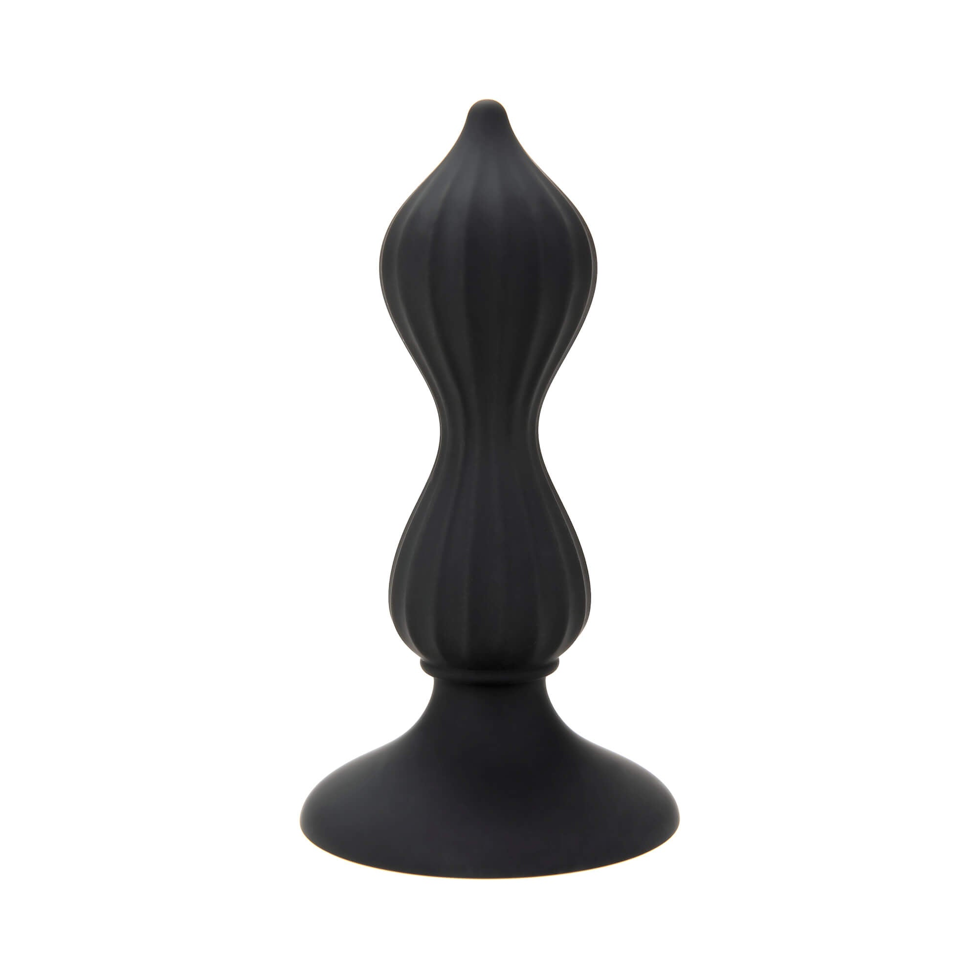 Black External Point Silicone Anal Plug