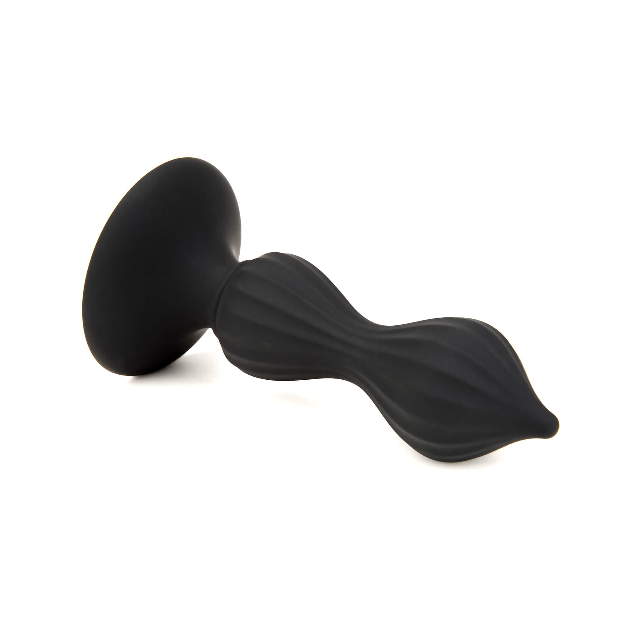 Black External Point Silicone Anal Plug