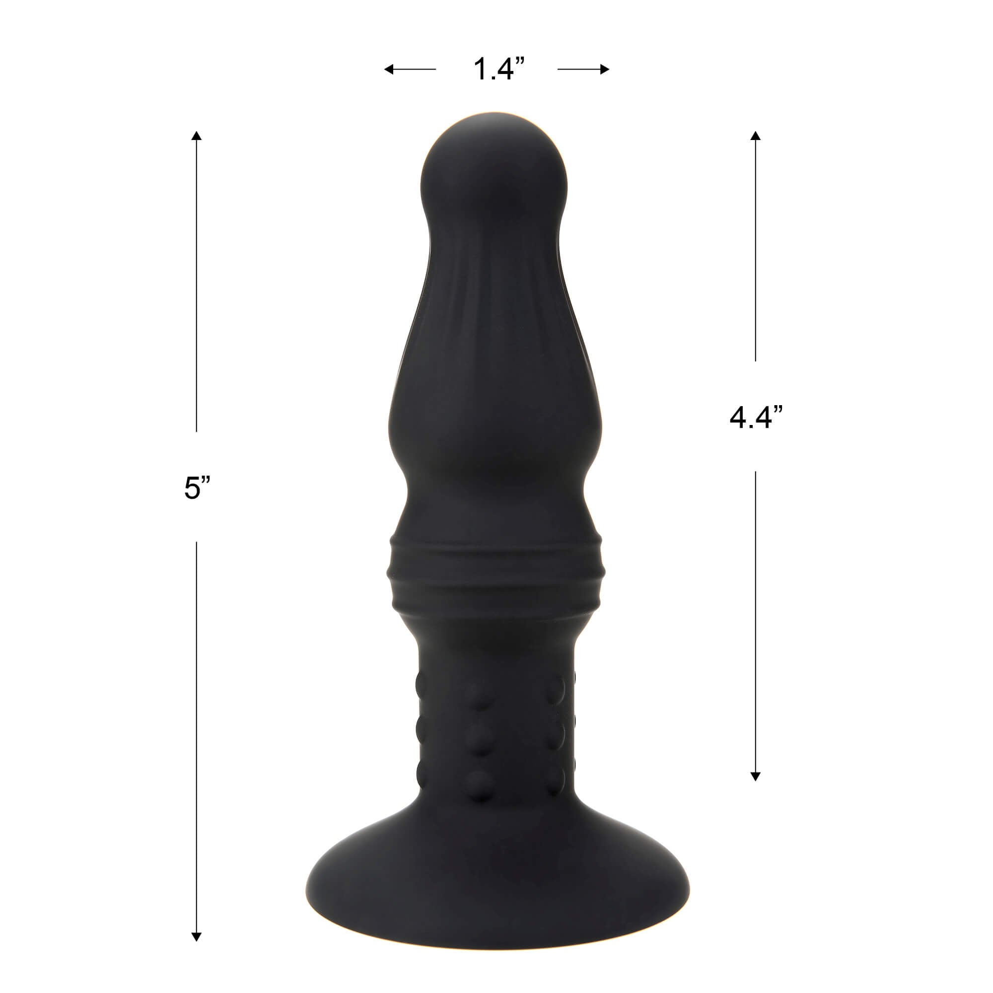 Black High Quality Silicone Butt Plug