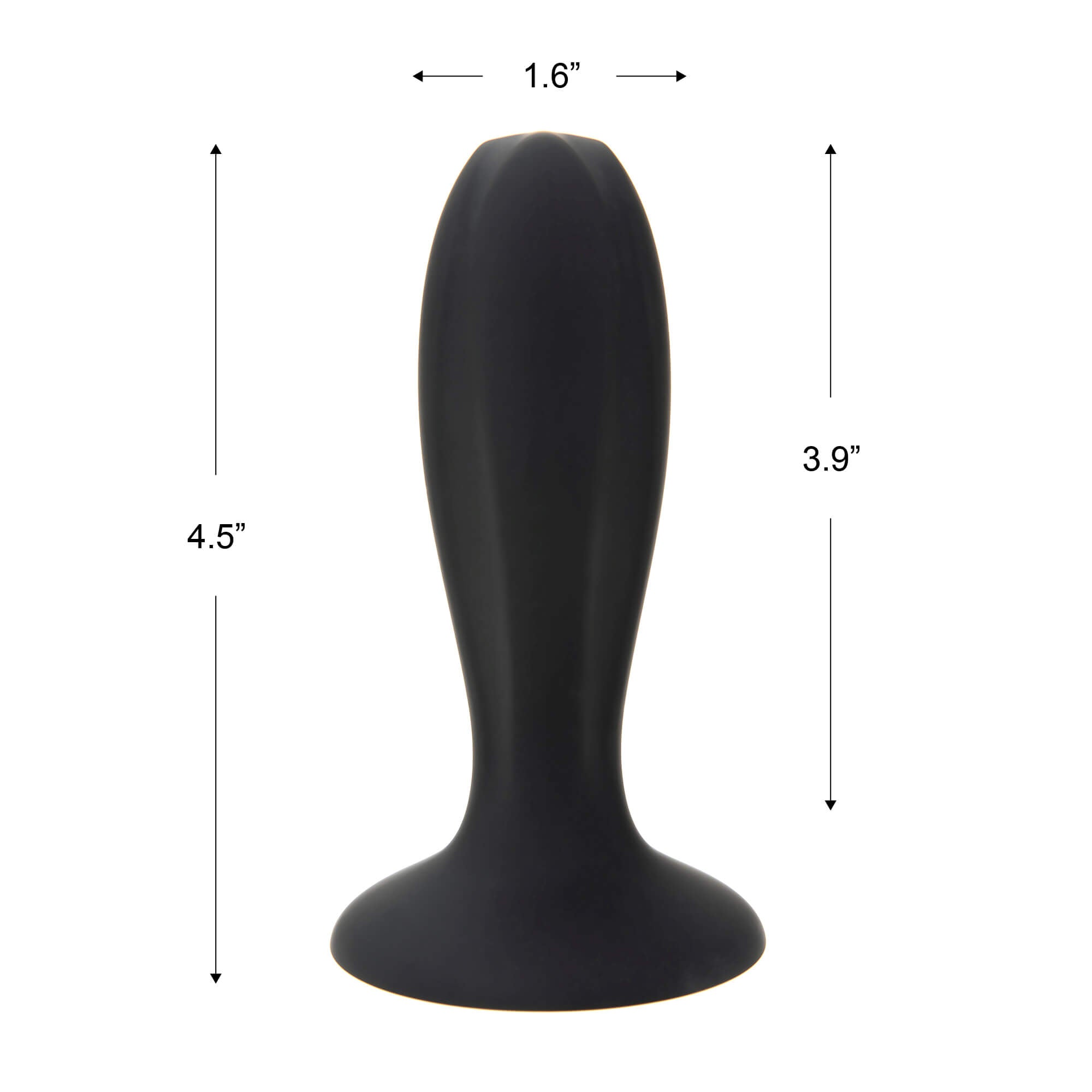 Black Silicone Anal Toy Butt Plug