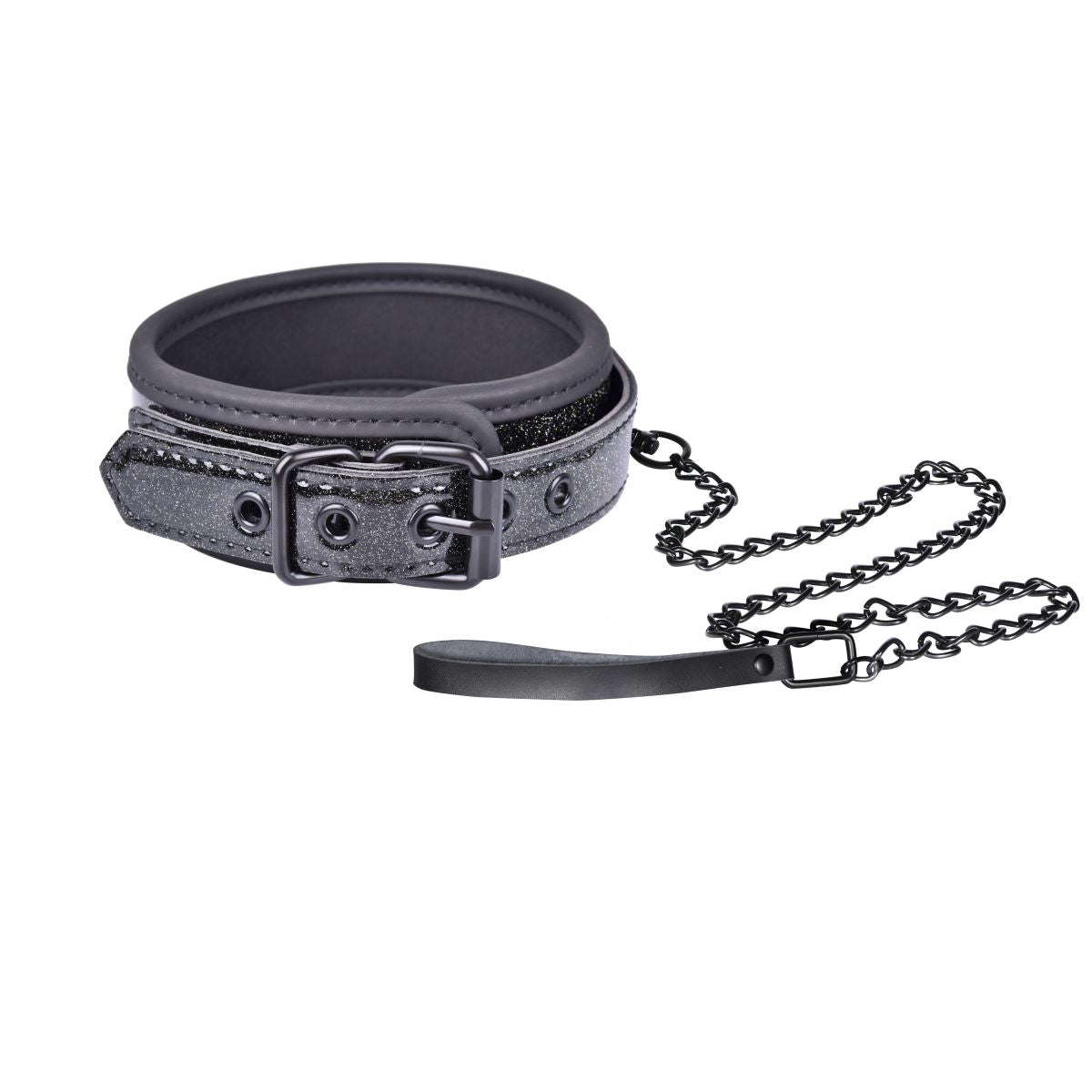 Black Sparkle Collar and Leash