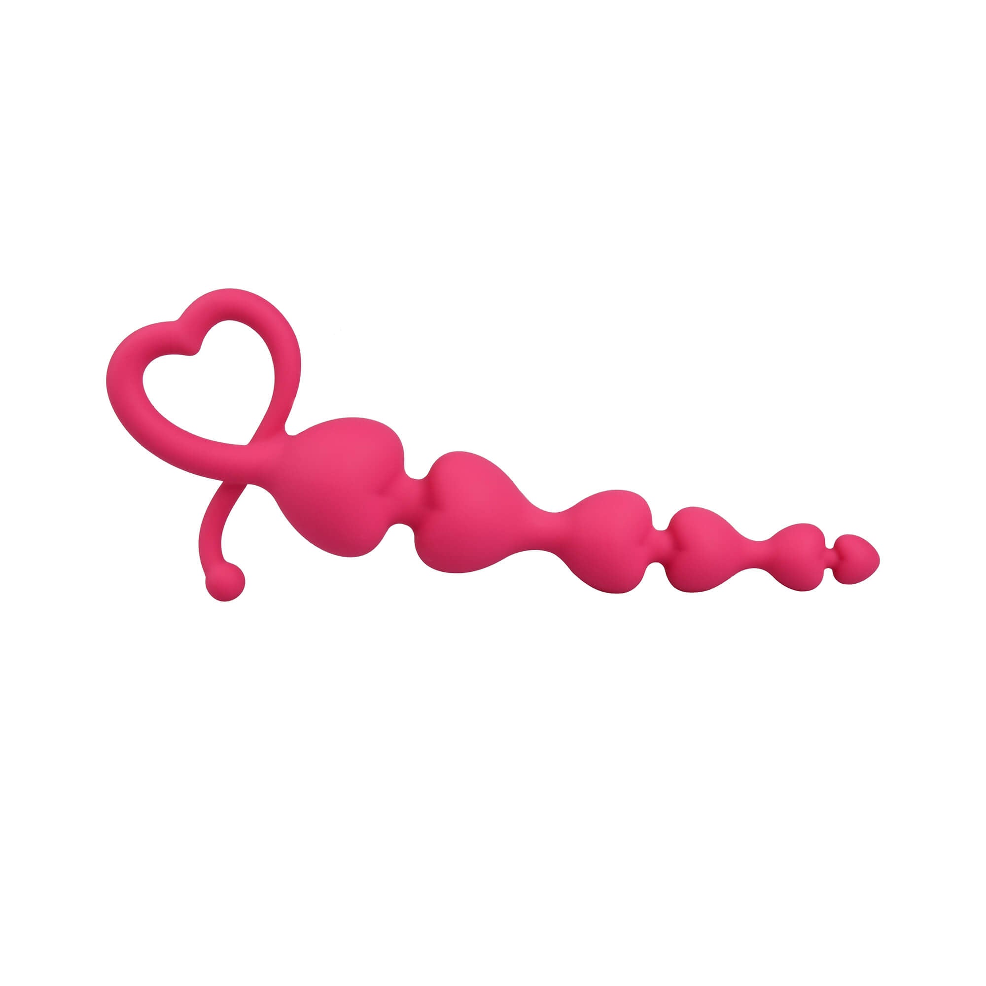 7.5" Heart Silicone Anal Bead