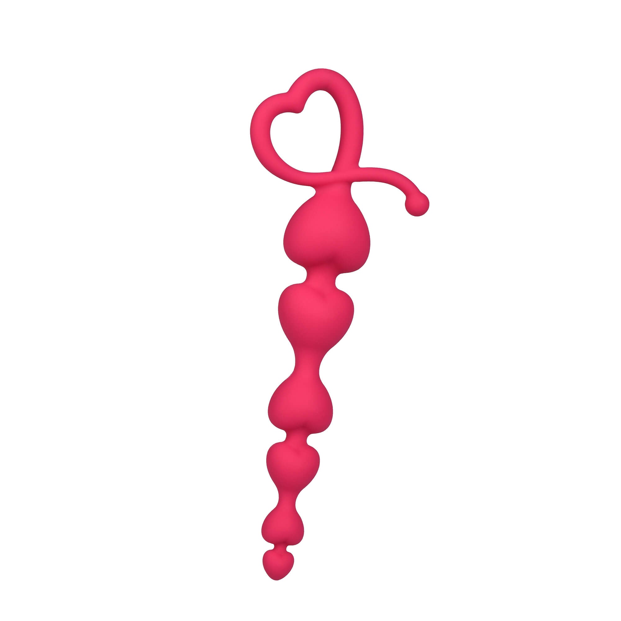 7.5" Heart Silicone Anal Bead