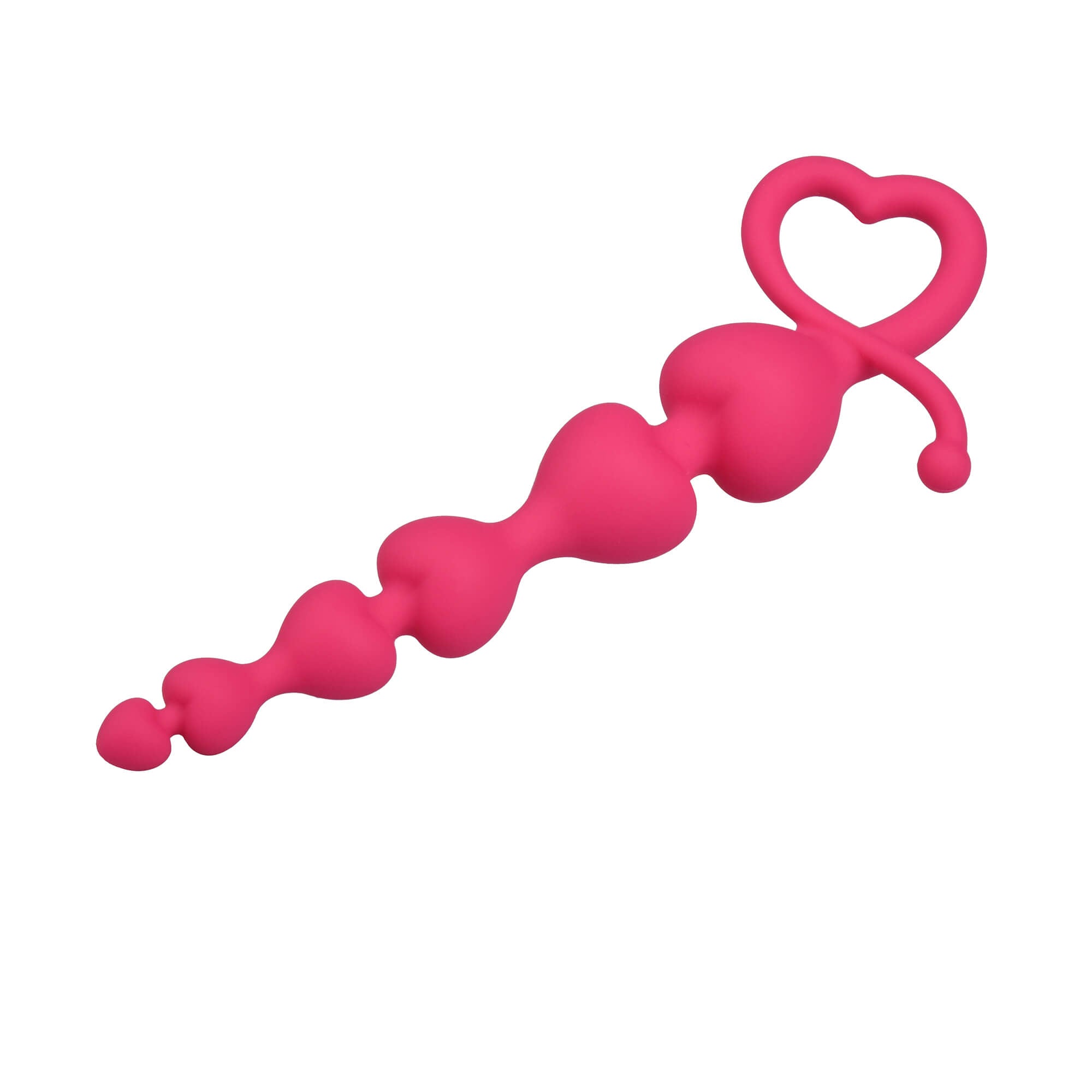 7.5" Heart Silicone Anal Bead