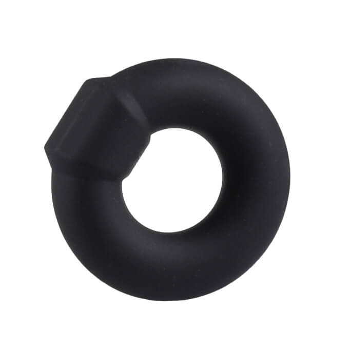 Black Liquid Silicone Penis Cock Ring