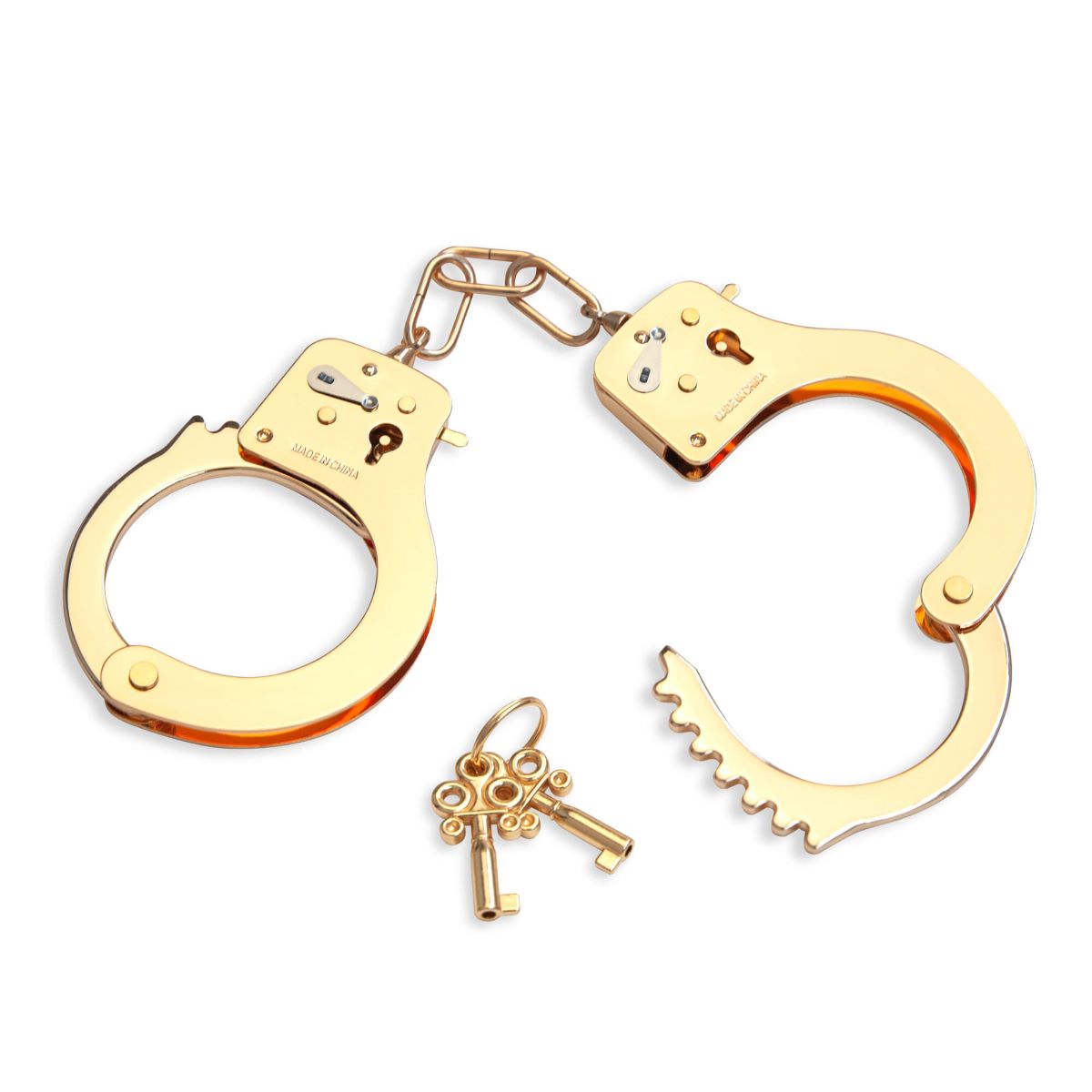 Zinc Alloy Gold Cuffs with Key