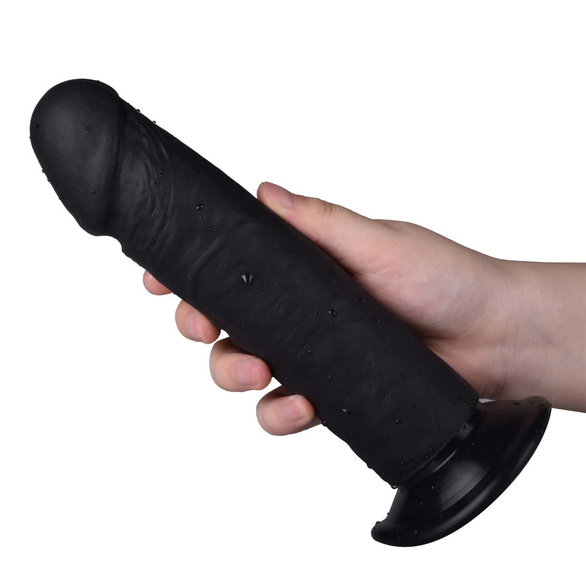 7.5'' Realistic Black Silicone Dildo