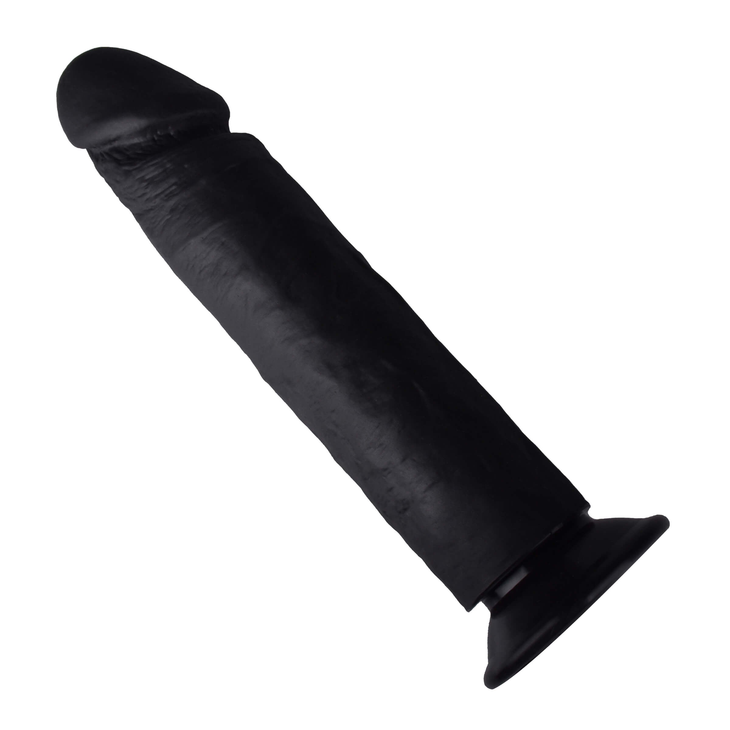 9'' Black Realistic Silicone Dildo