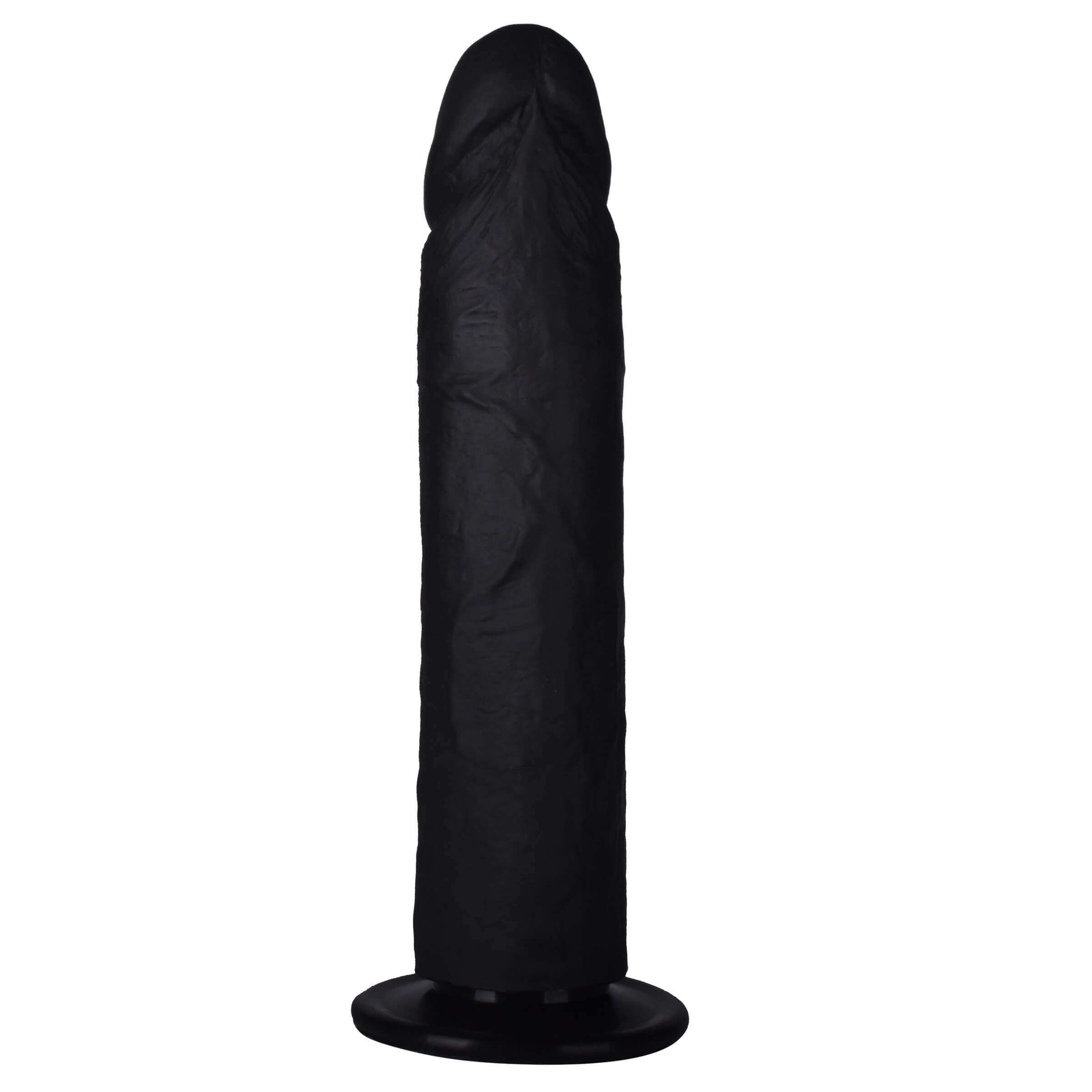 9'' Black Realistic Silicone Dildo