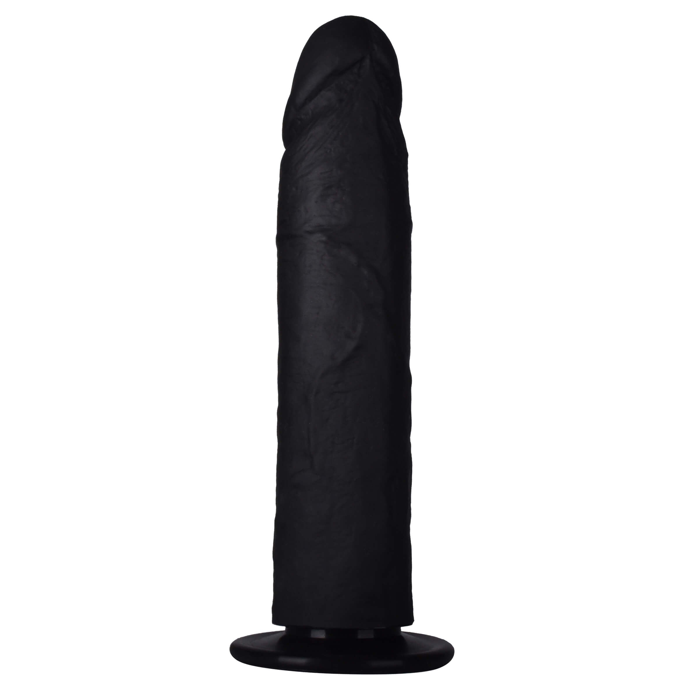 9'' Black Realistic Silicone Dildo