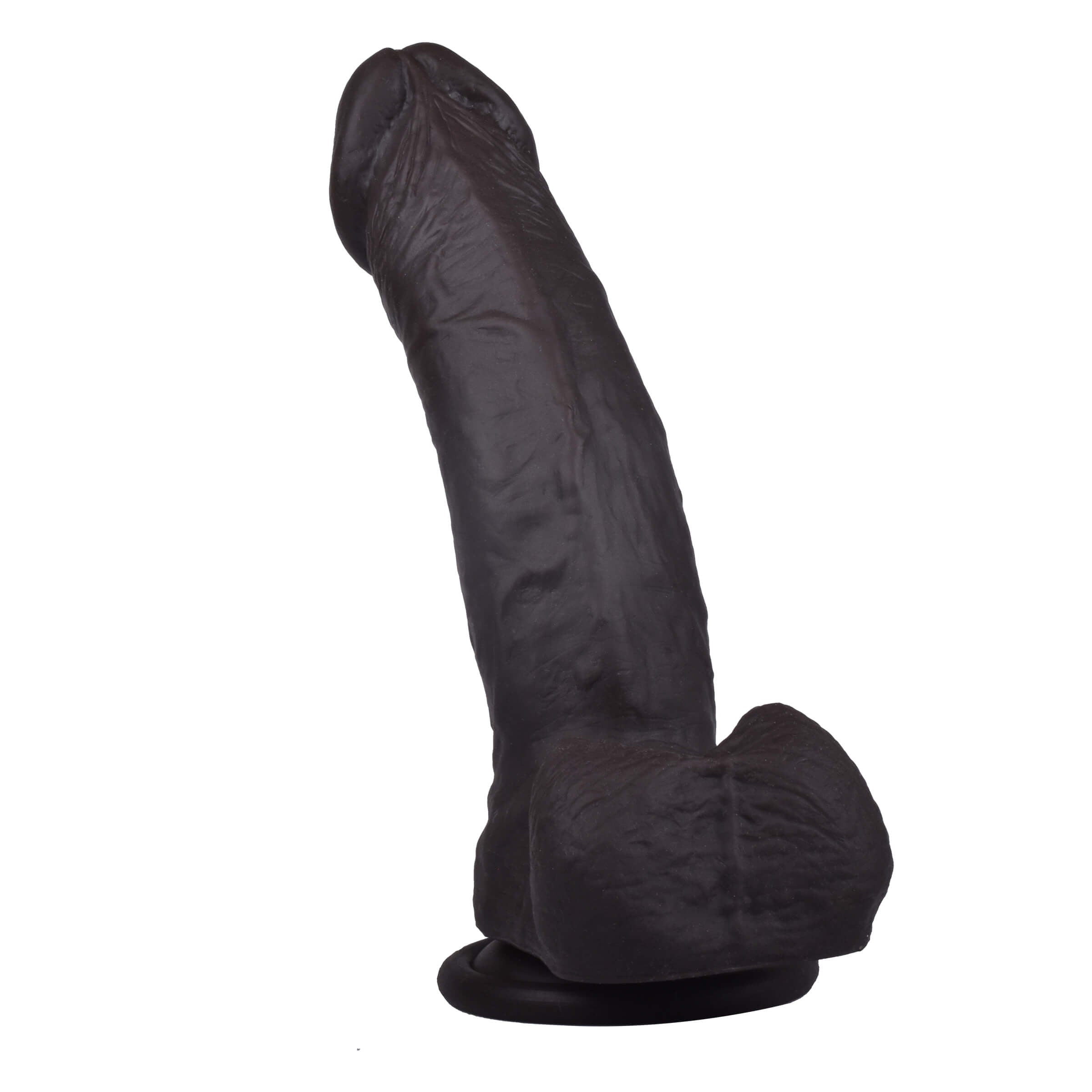 6.0'' Black Silicone Dildo