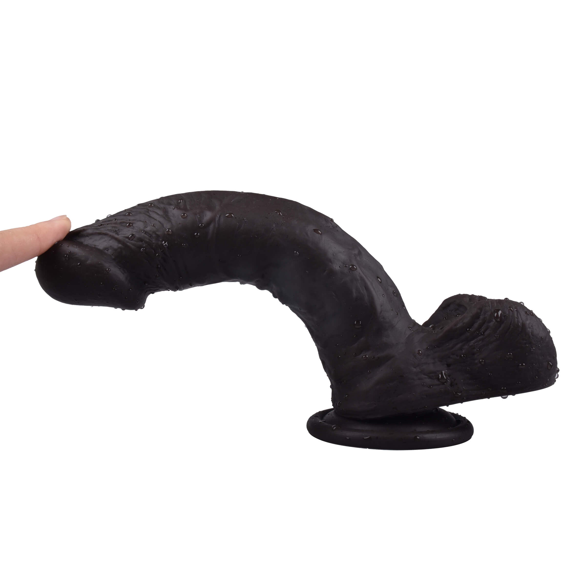 6.0'' Black Silicone Dildo