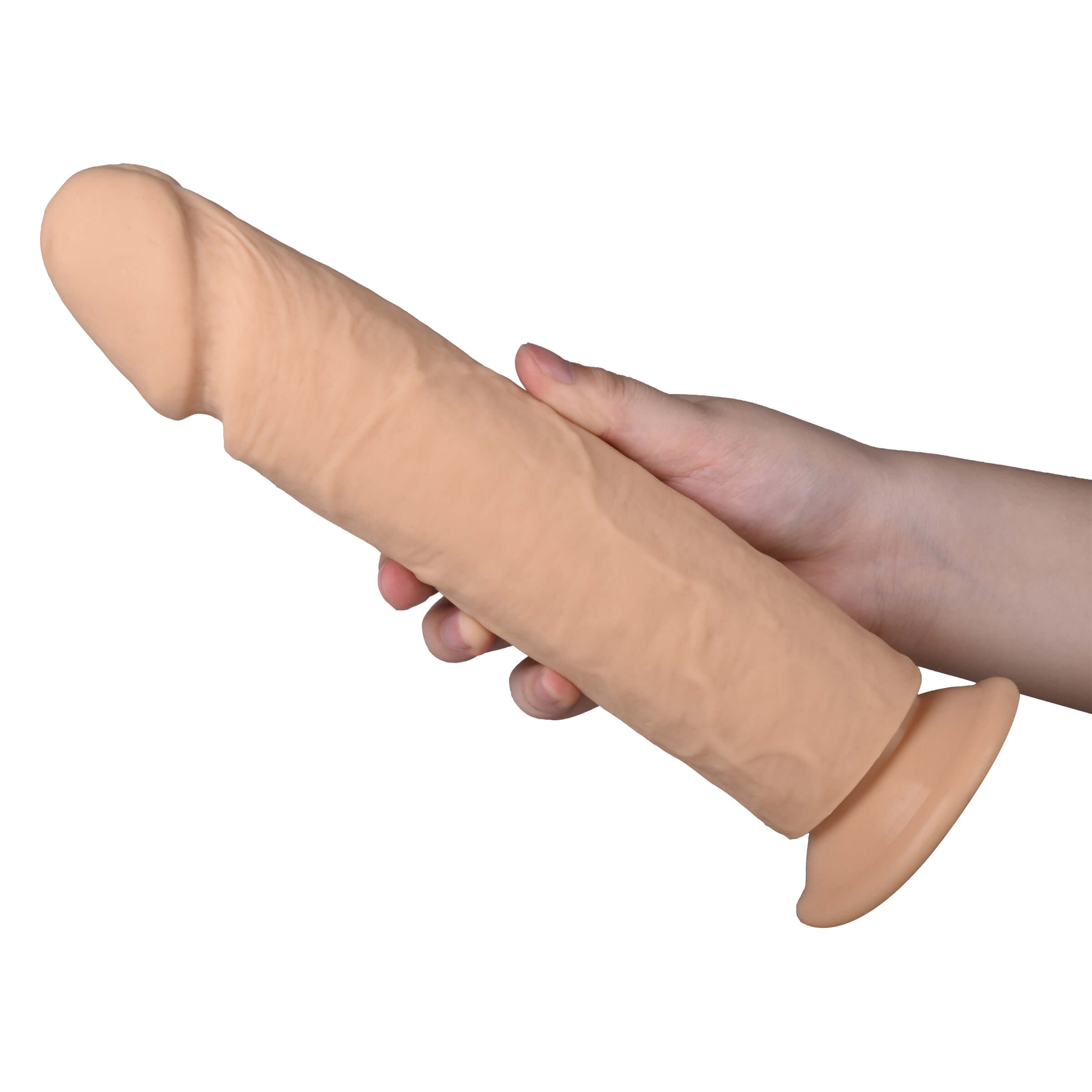 9.5'' Flesh Silicone Dildo