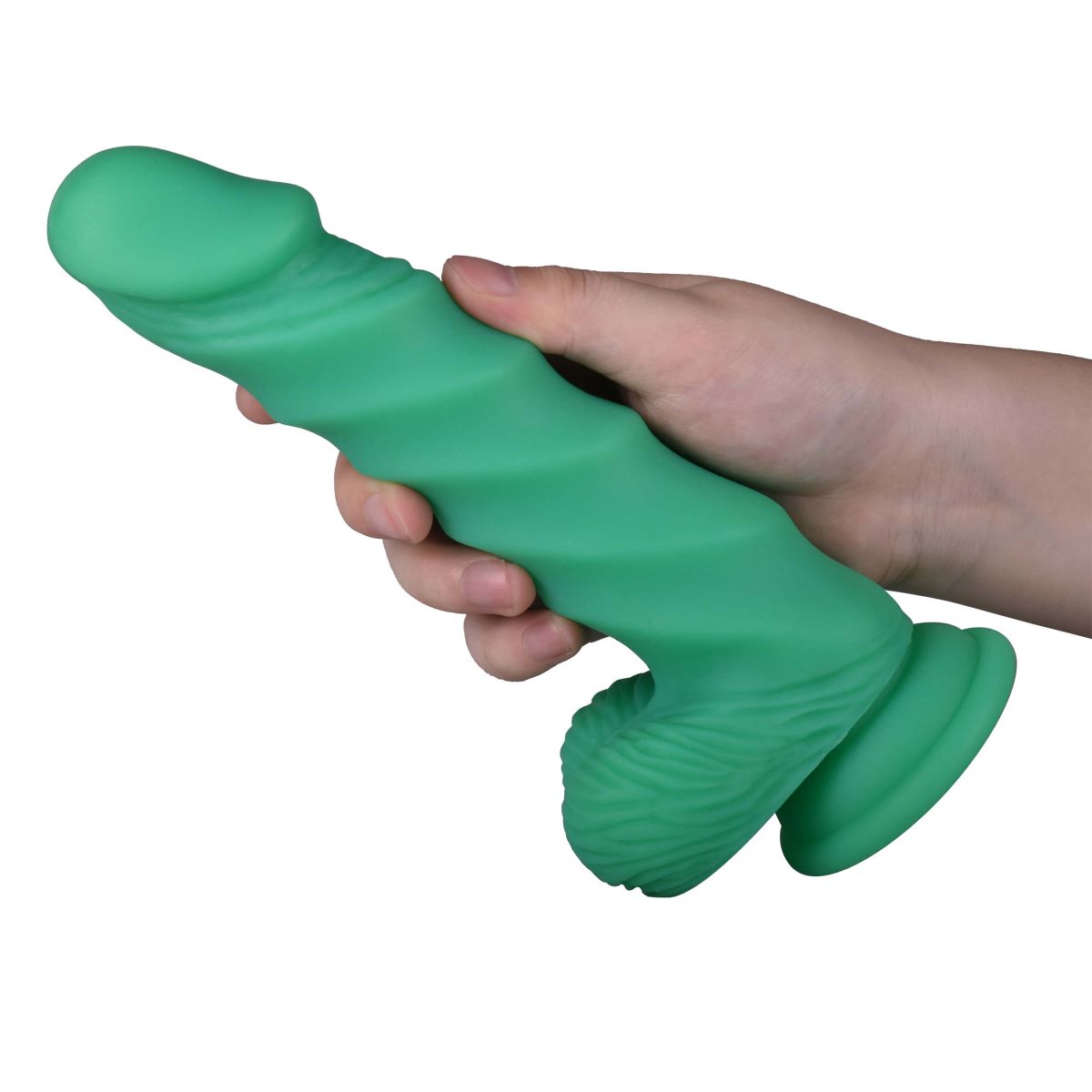 6'' grüner Silikondildo