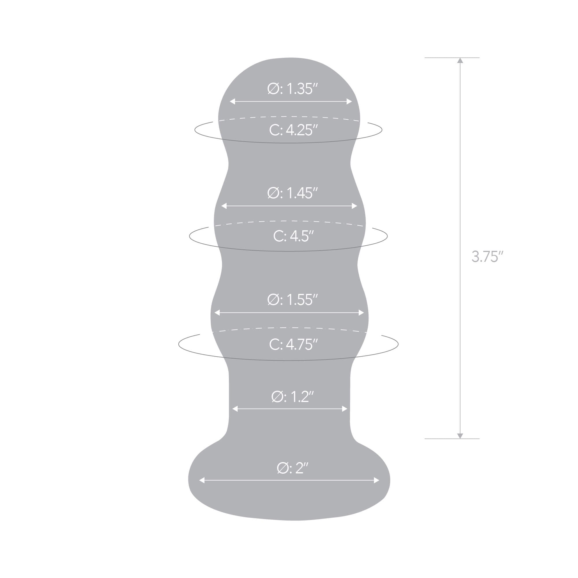 Remote Control Vibration Reinforced Glass Bead Rear Plug