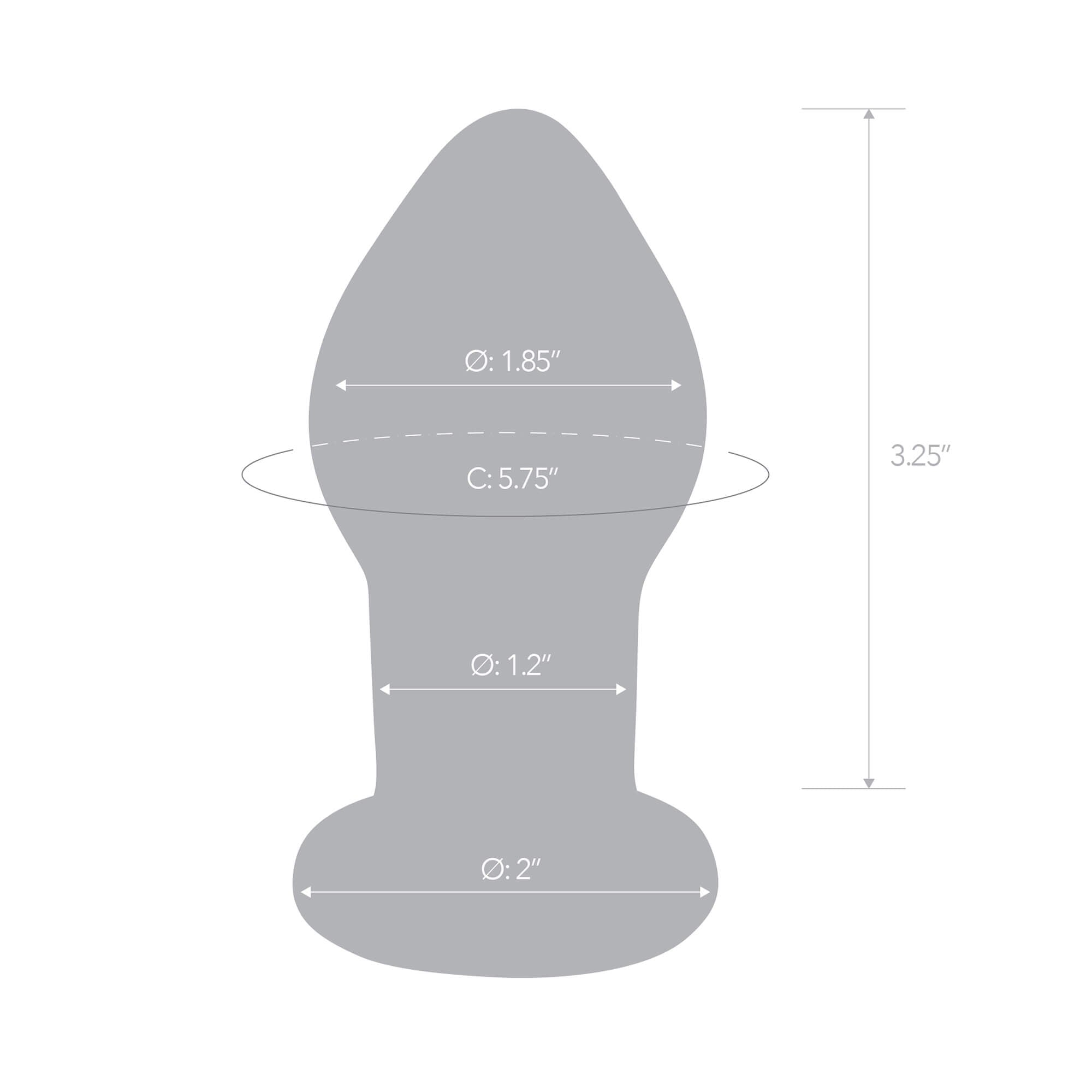 Remote Control Vibration Reinforced Glass Rear Court Plug