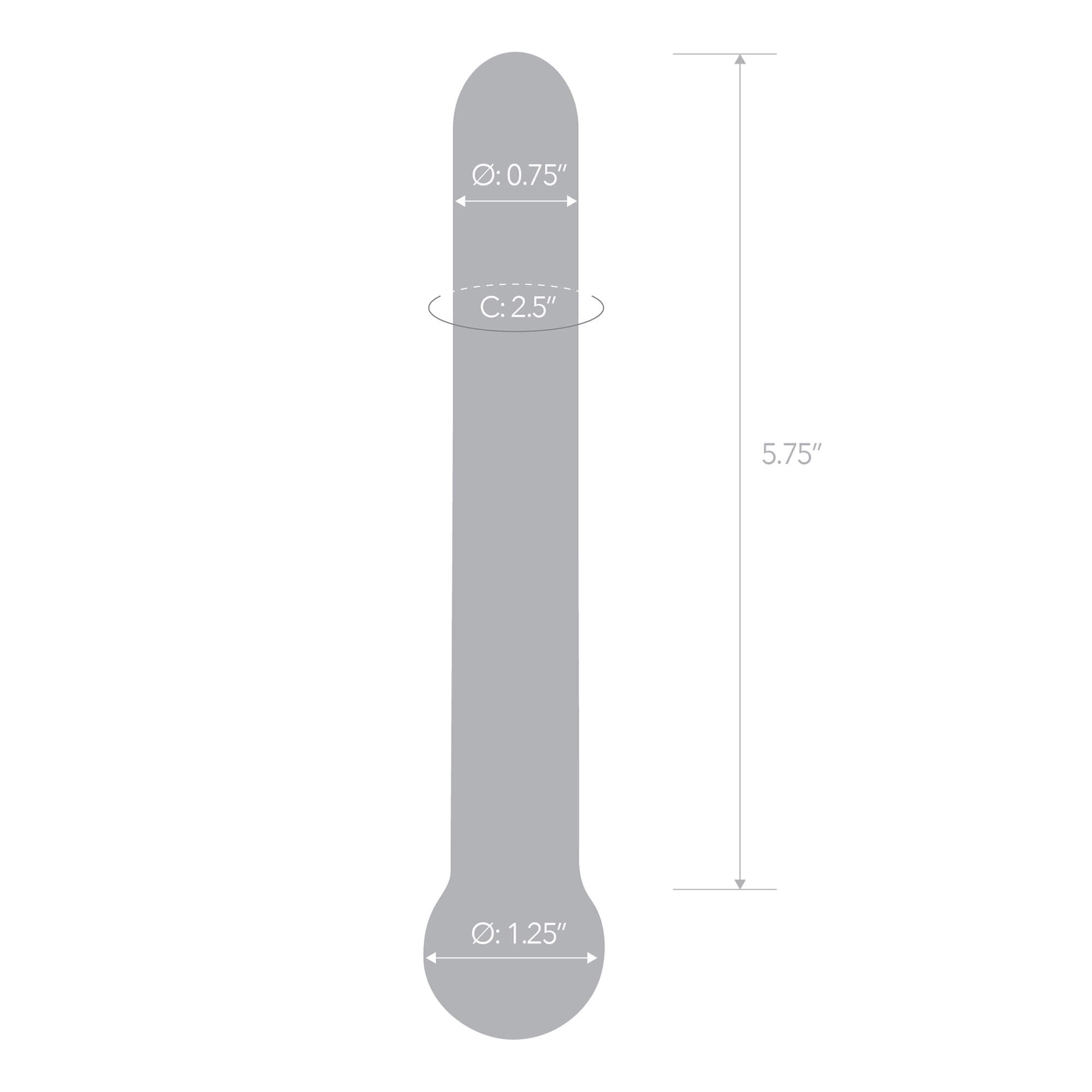 Best Sex Toy To Go Deep With Our 7" Straight Glass Dildo