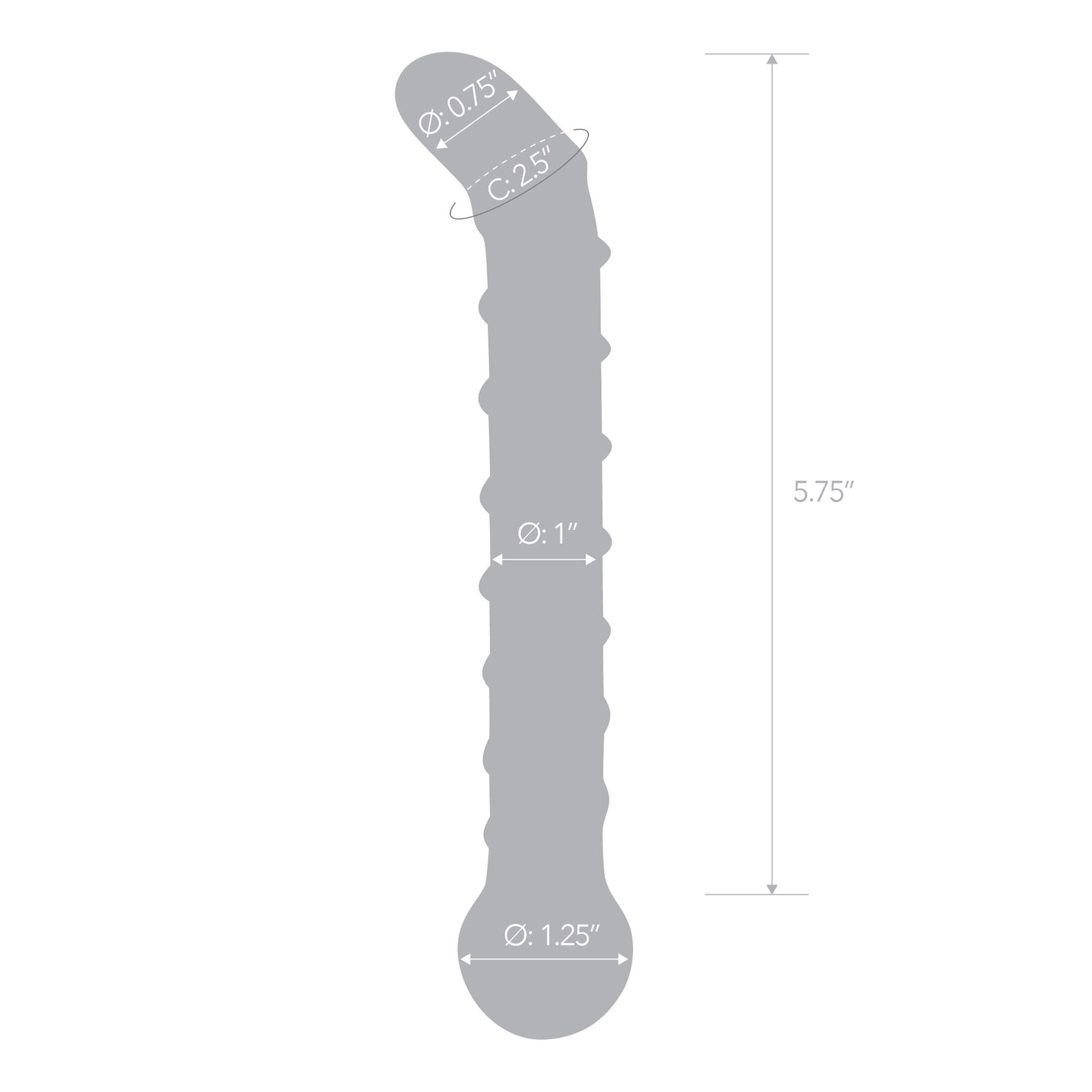 6.5" G-Spot Glass Dildo