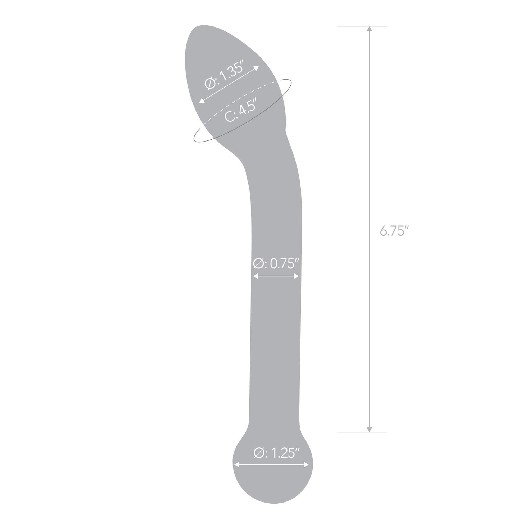 Make Pleasure Effortless With Our Glass G Spot Dildo 8"