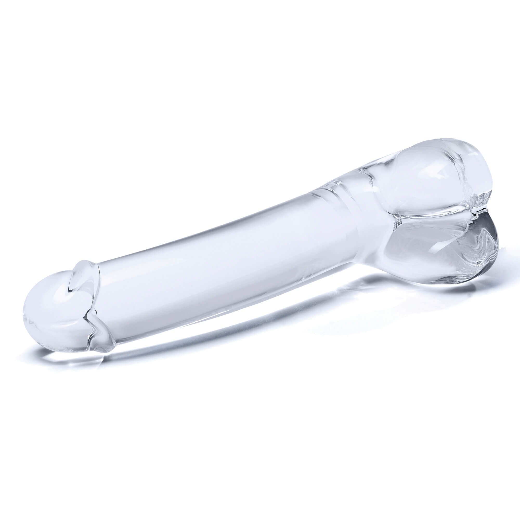 7" Realistic Curved Glass G-Spot Dildo