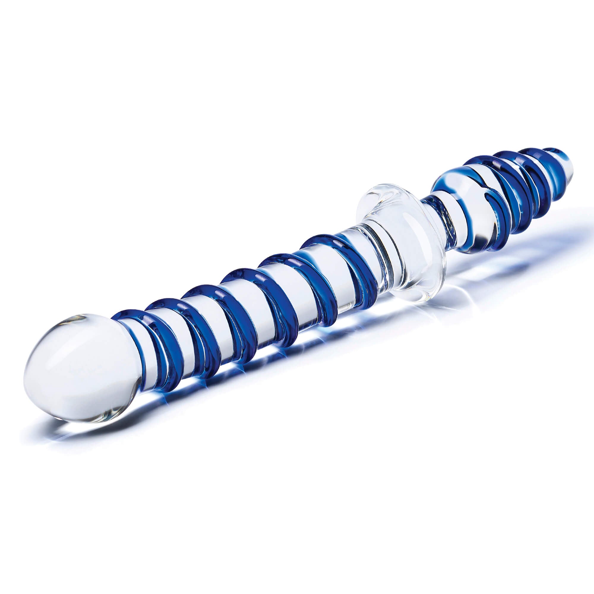 10" Twisted Double Ended  Glass Dildo