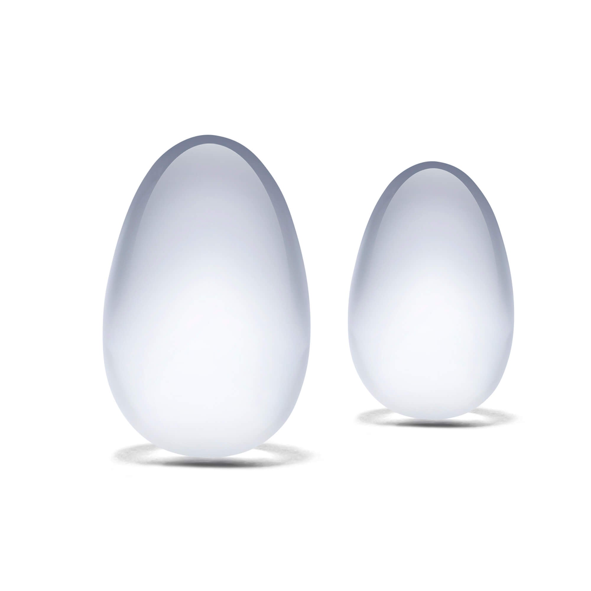 Twin Set Glass Eggs, For Easy Insertion