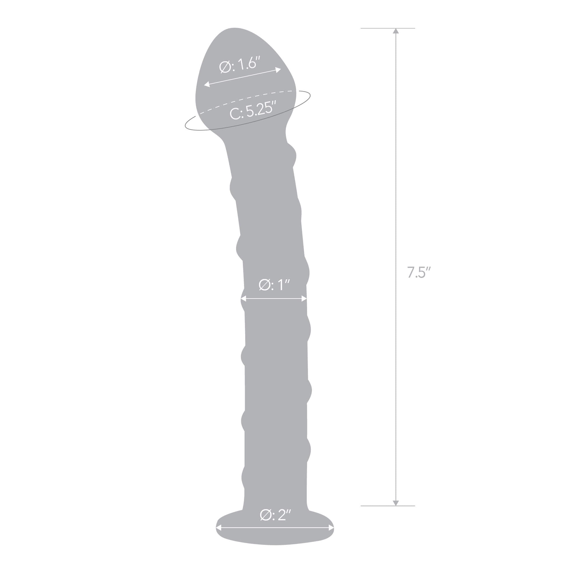 7.5'' Spiral Glass Dildo