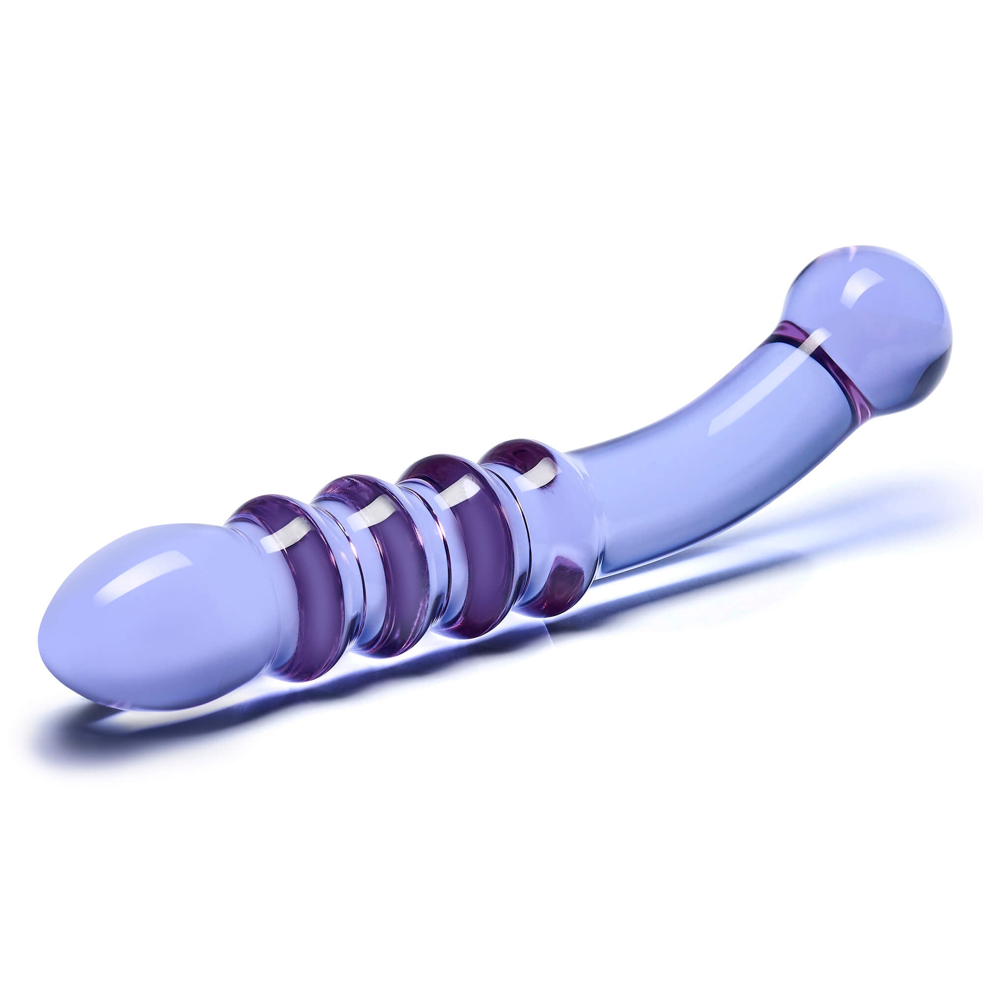 Best Ribbed & Textured Purple Rain Ribbed Dildo