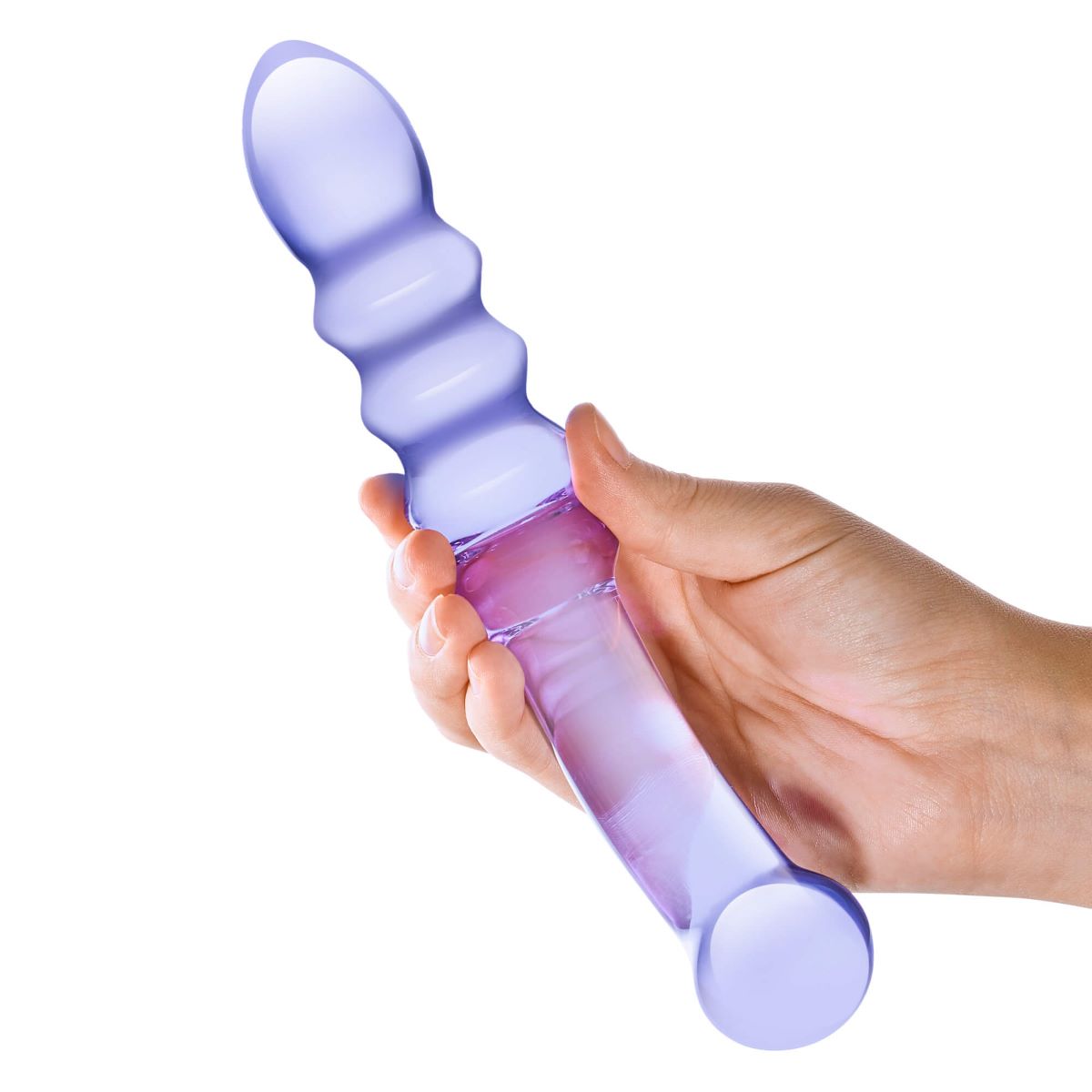 Best Ribbed & Textured Purple Rain Ribbed Dildo