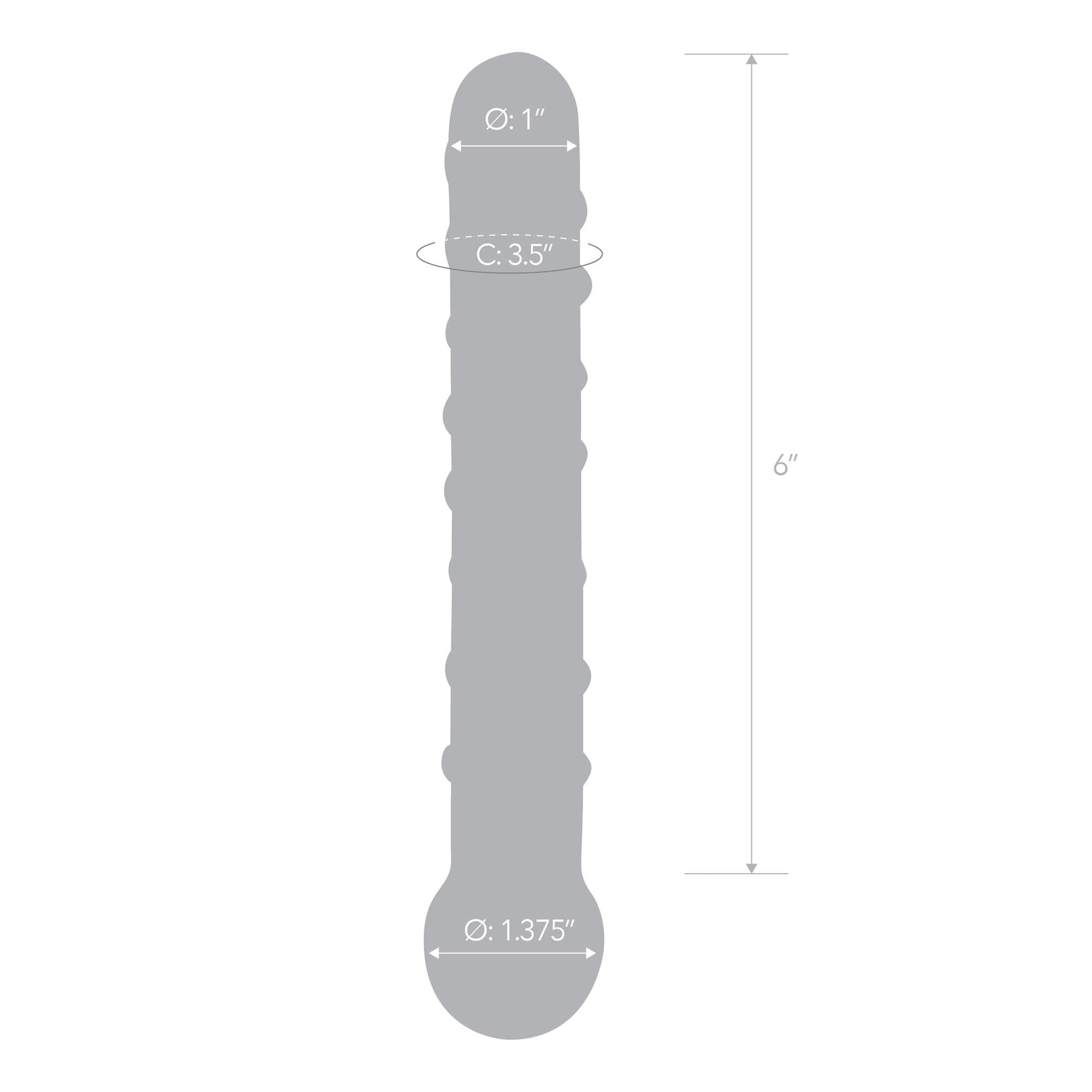 9.25'' Clear Glass Dildo