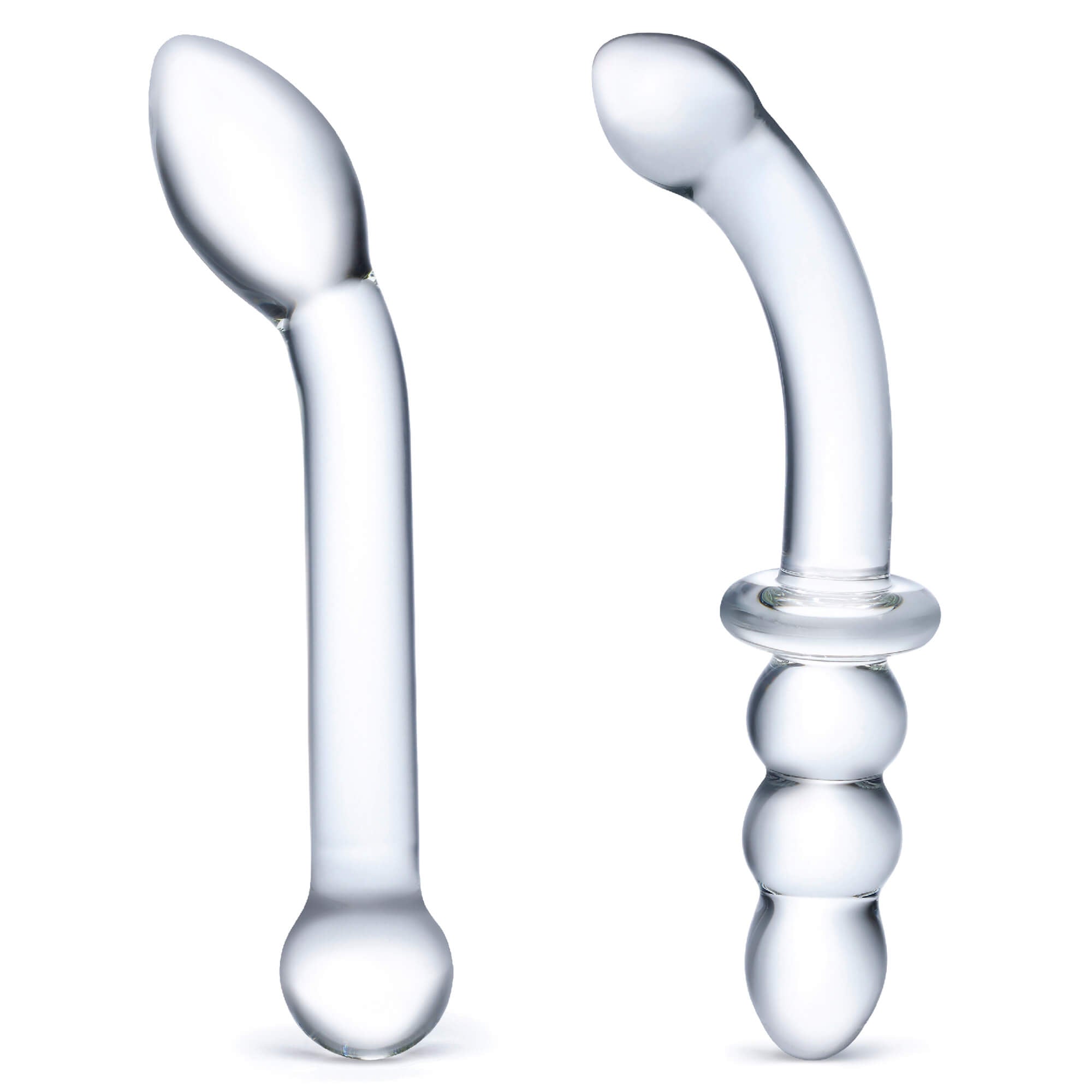 Glass Dildos & Butt Plugs G-Spot Ribbed Pleasure