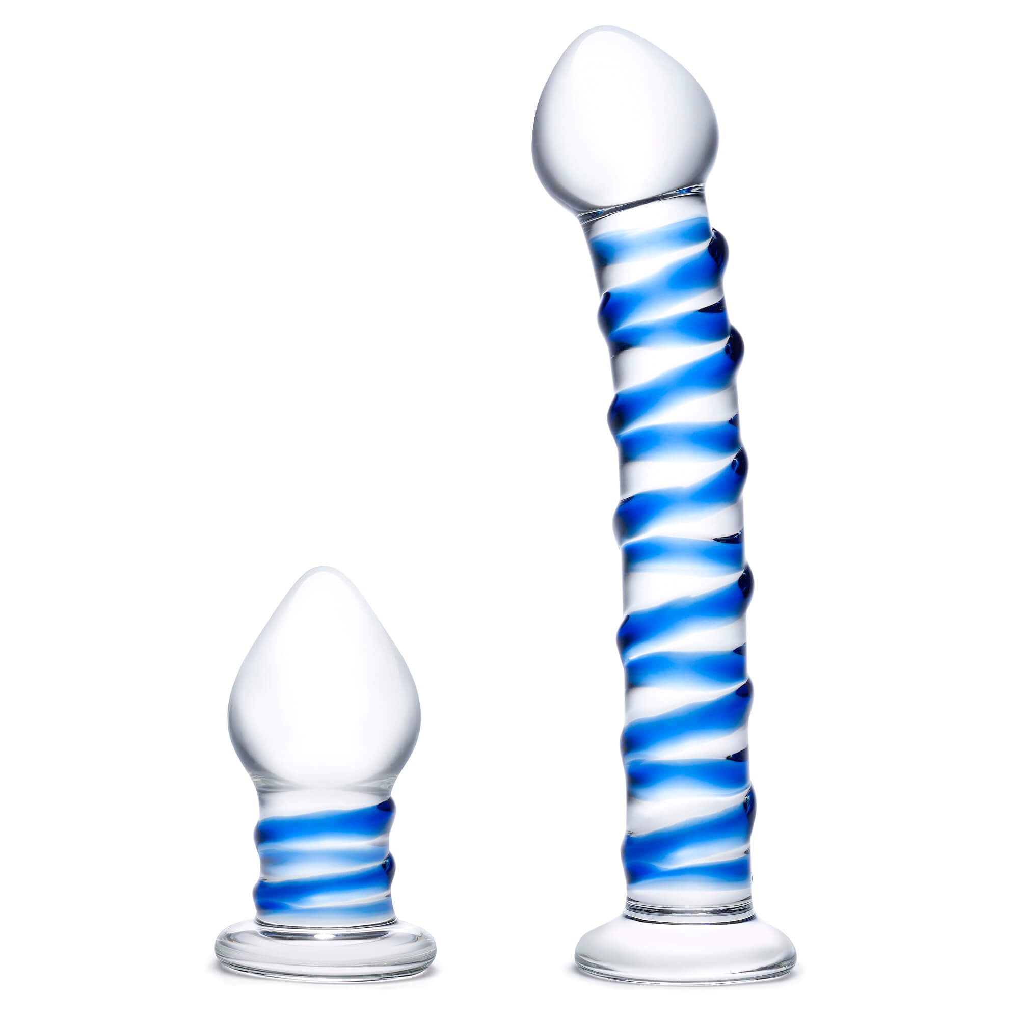 Glass Dildos & Butt Plugs G-Spot Ribbed Pleasure