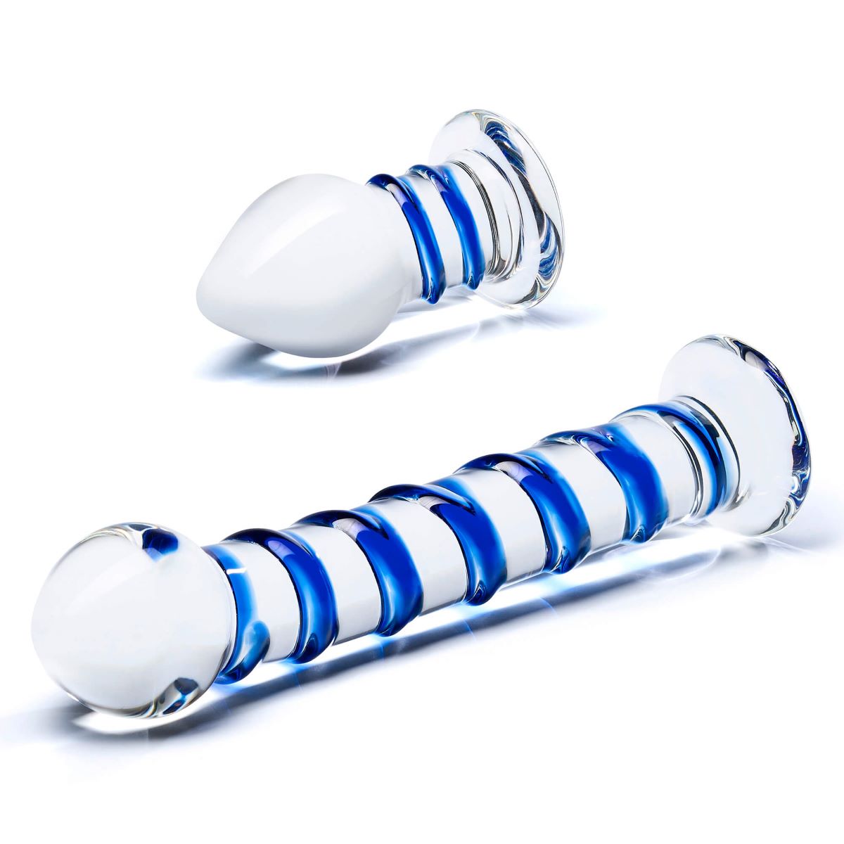 Glass Dildos & Butt Plugs G-Spot Ribbed Pleasure