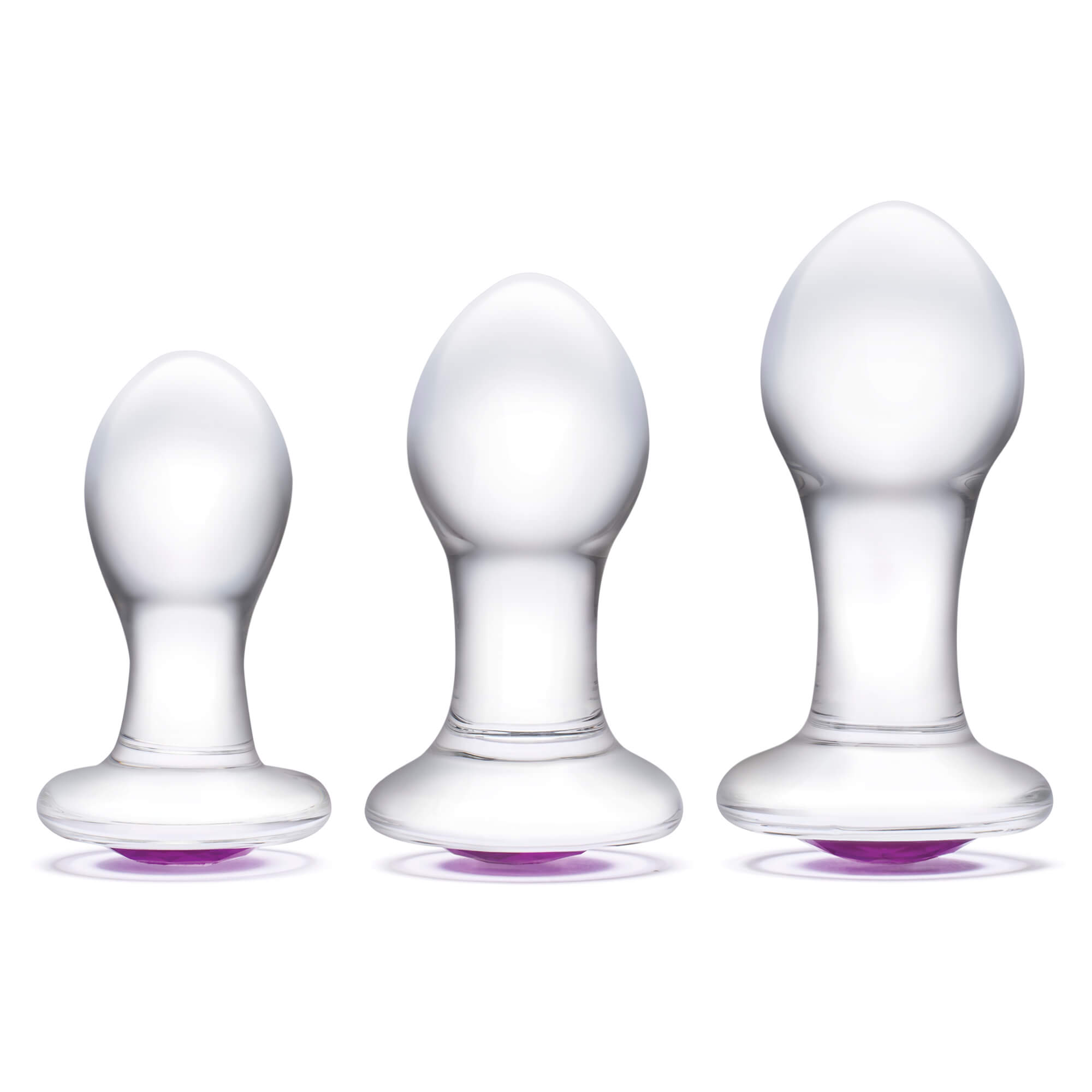 Premium Glass Butt Plug Set