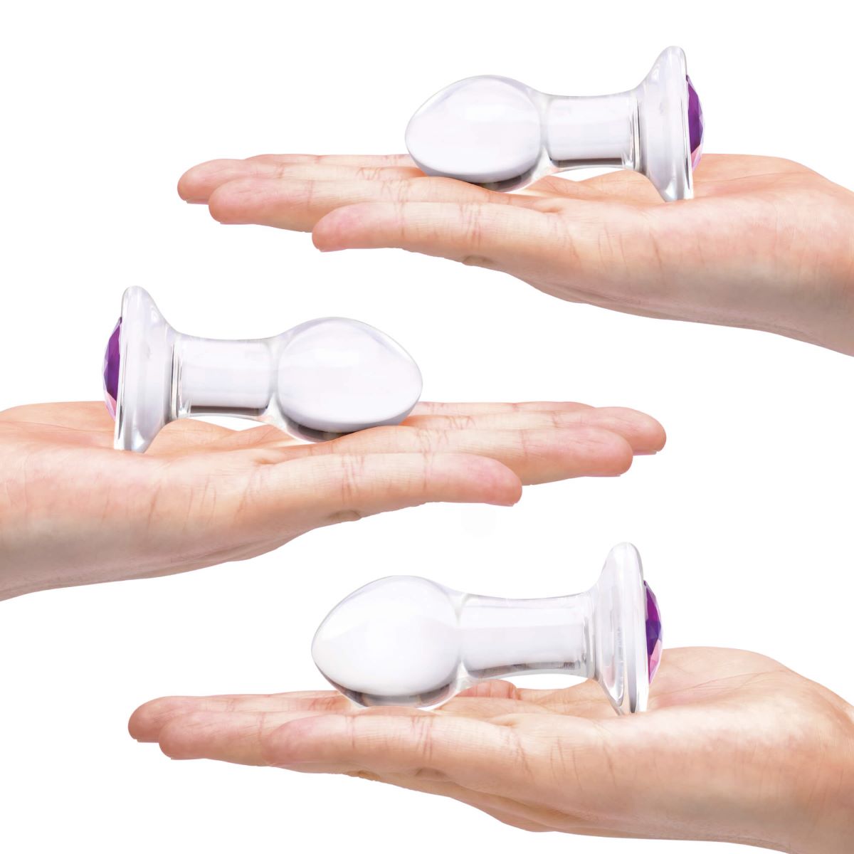 Premium Glass Butt Plug Set