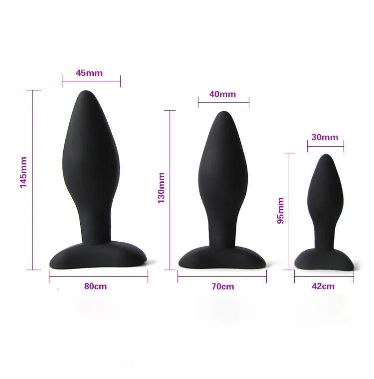 3 PCS Set  Silicone Anal Plug