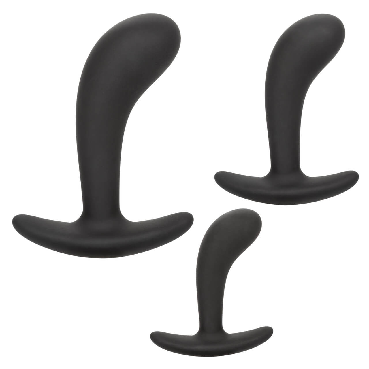 3 PCS Silicone Anal Plug Set-Black