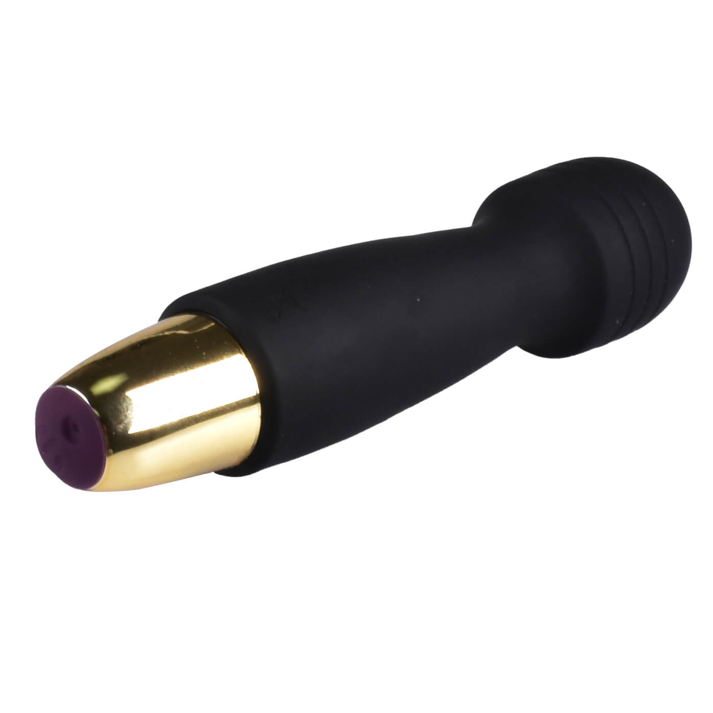 Vibrating Silicone Wand-Black