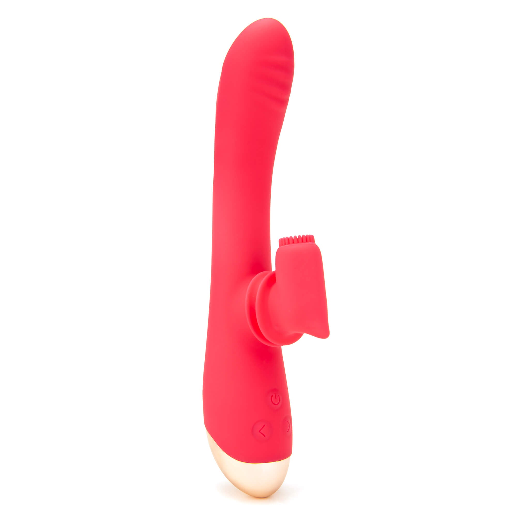 Rotating Silicone Rabbit Vibe-Red