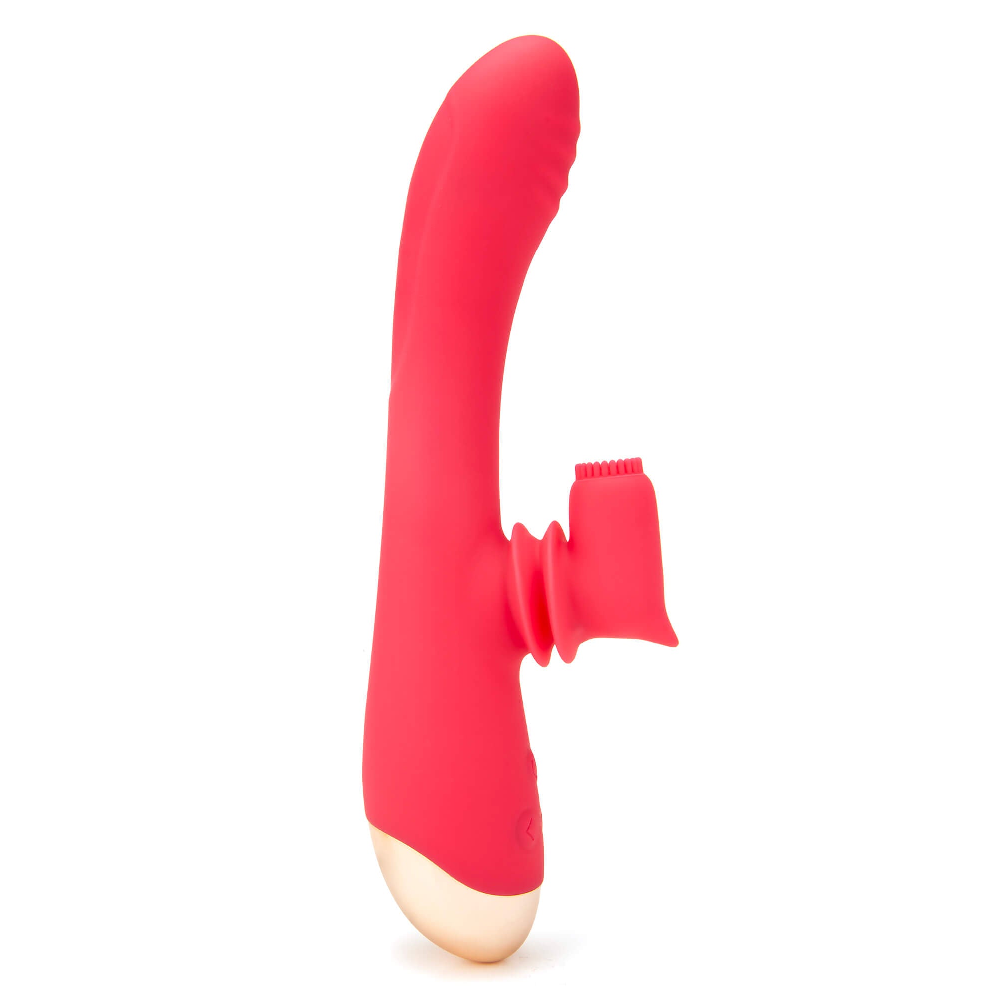 Rotating Silicone Rabbit Vibe-Red