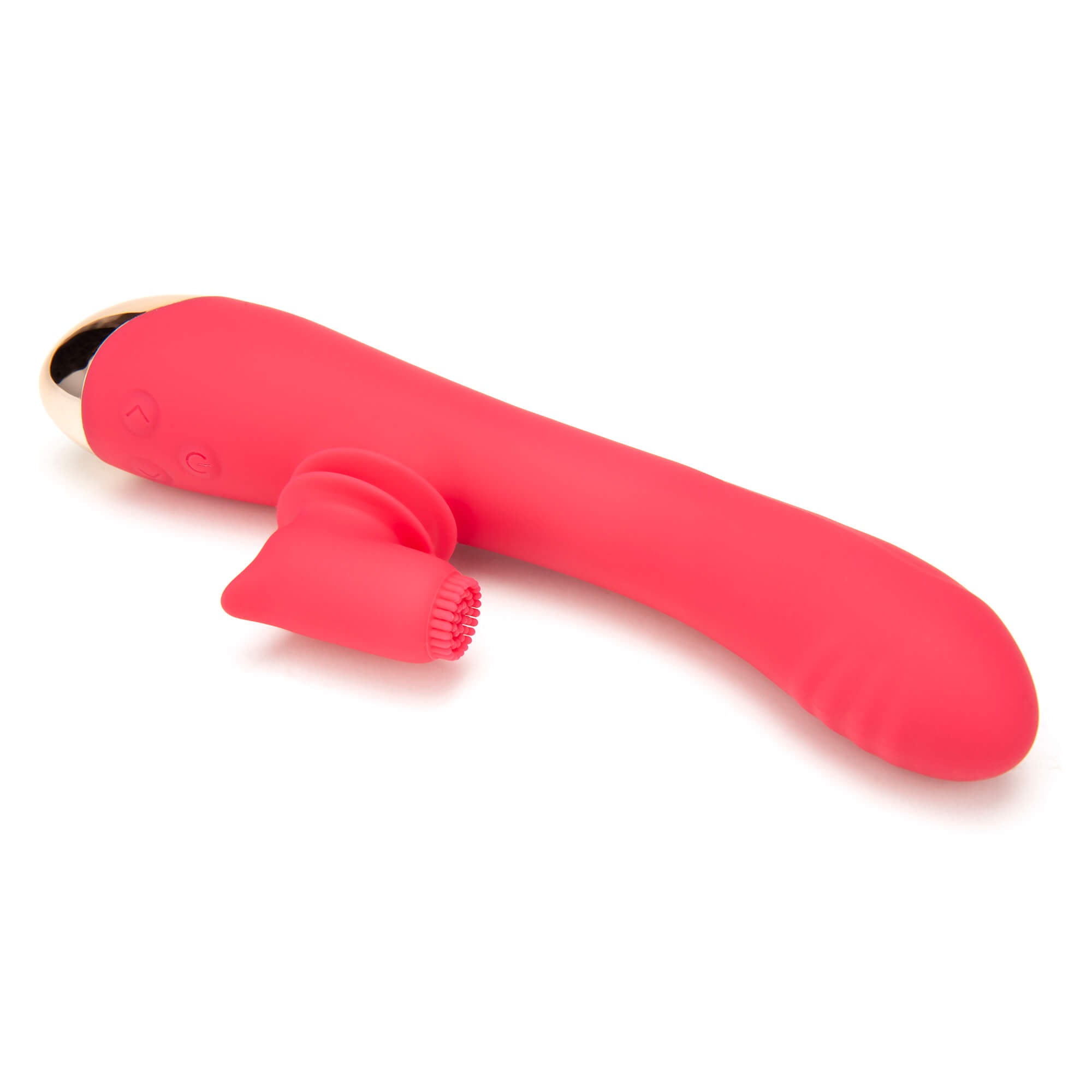 Rotating Silicone Rabbit Vibe-Red