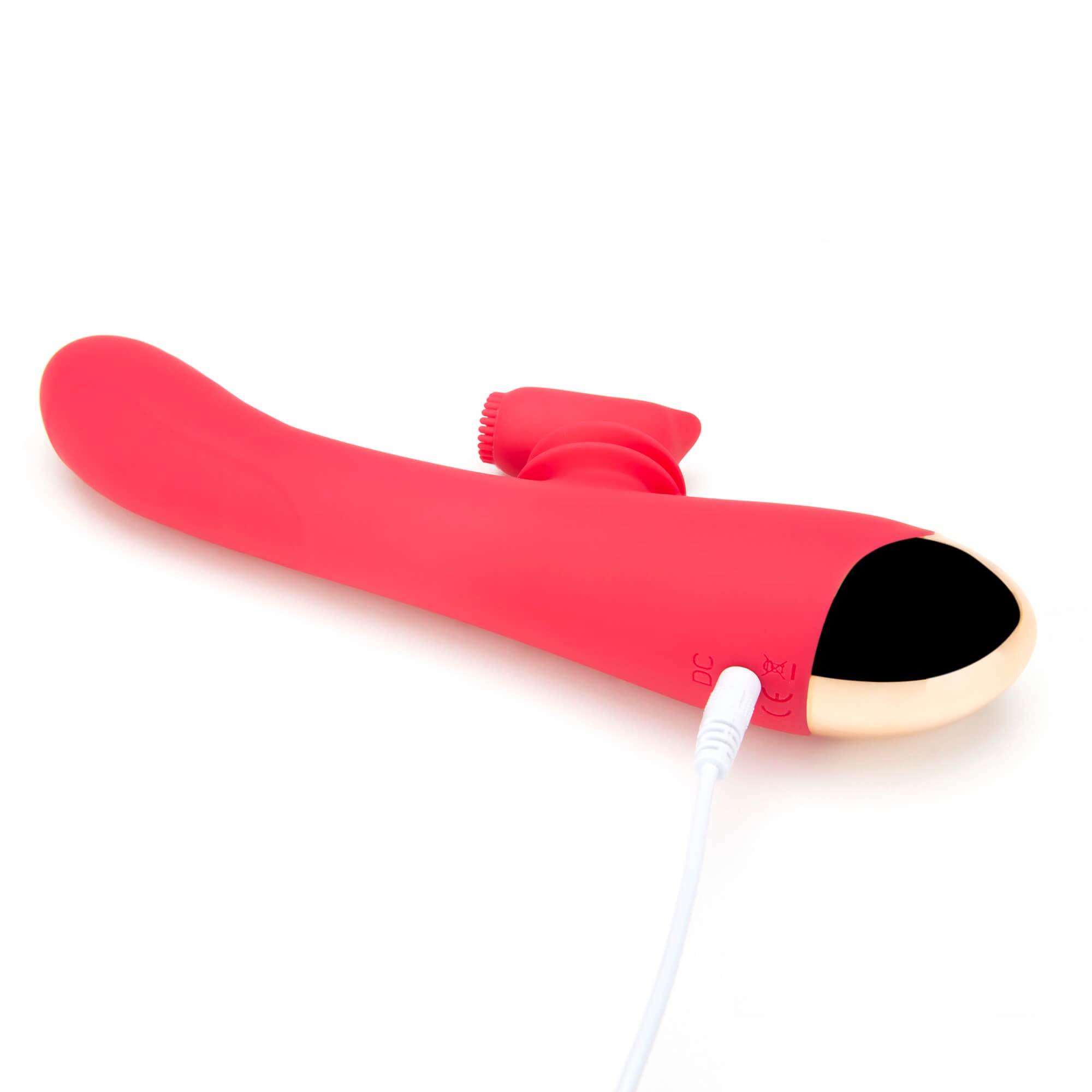 Rotating Silicone Rabbit Vibe-Red