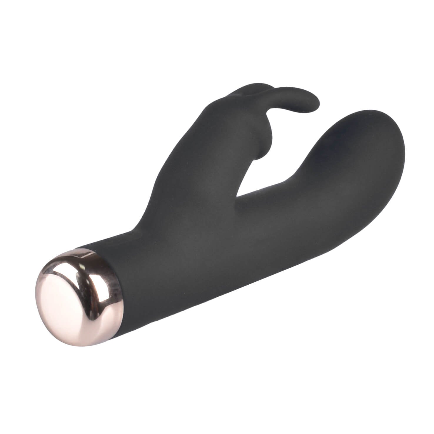 Flutters Silicone Rechargeable Vibrator-Black