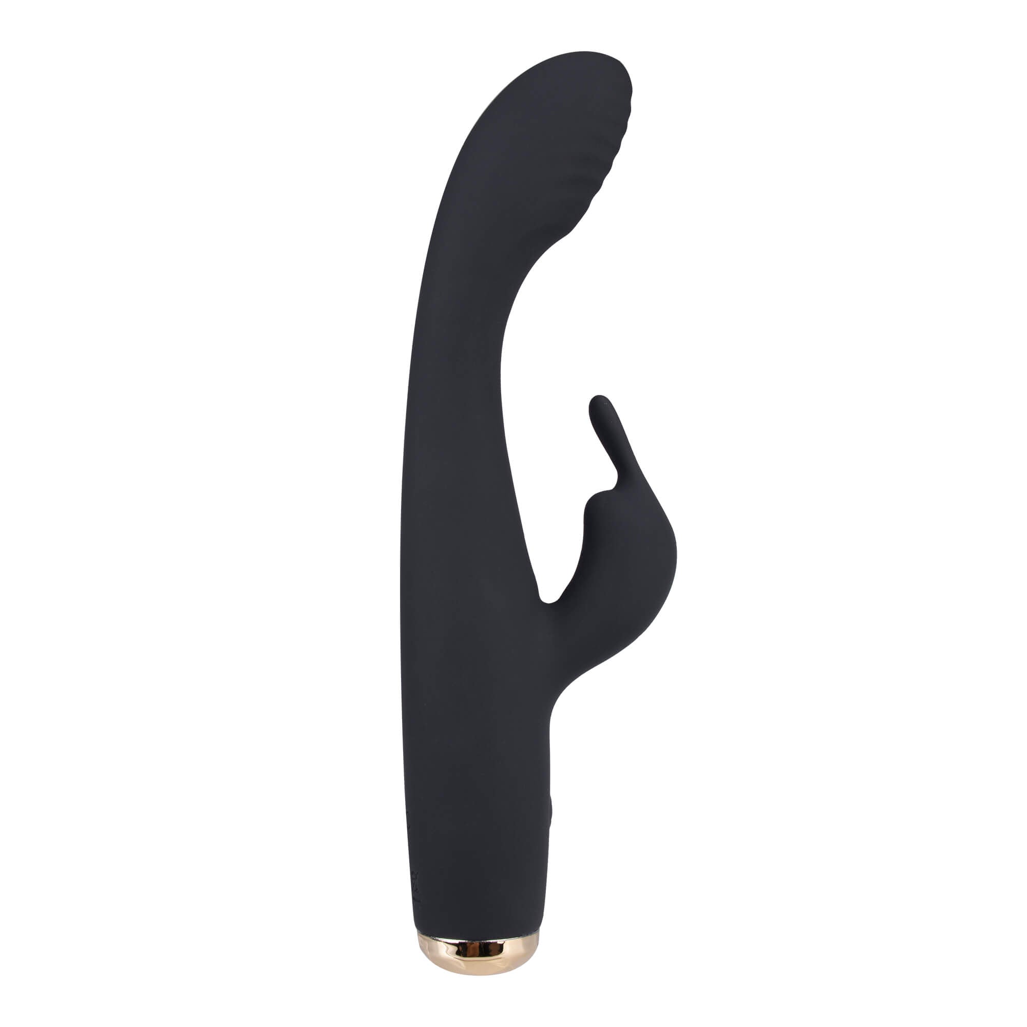 Jitters Silicone Rabbit Vibrator-Black