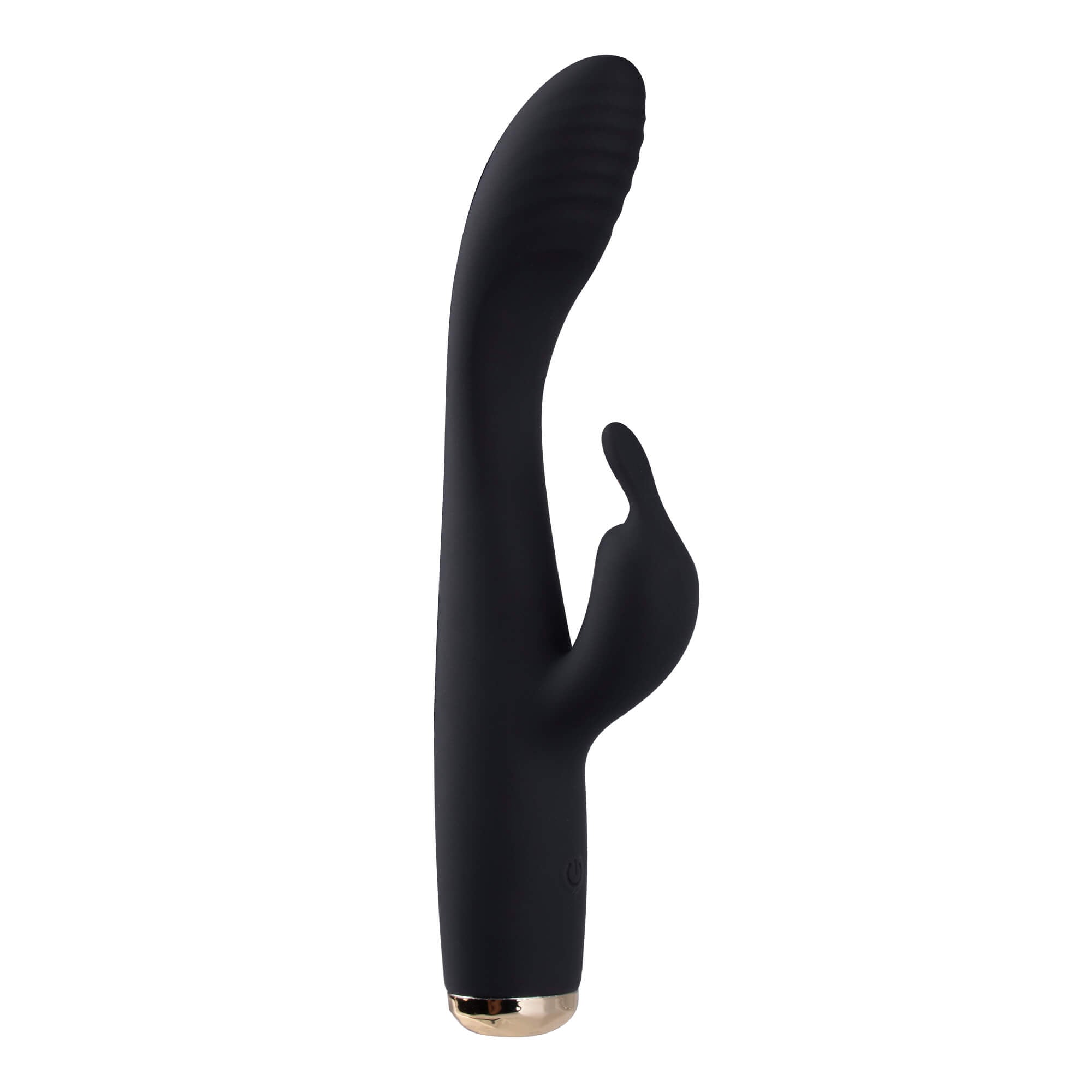 Jitters Silicone Rabbit Vibrator-Black