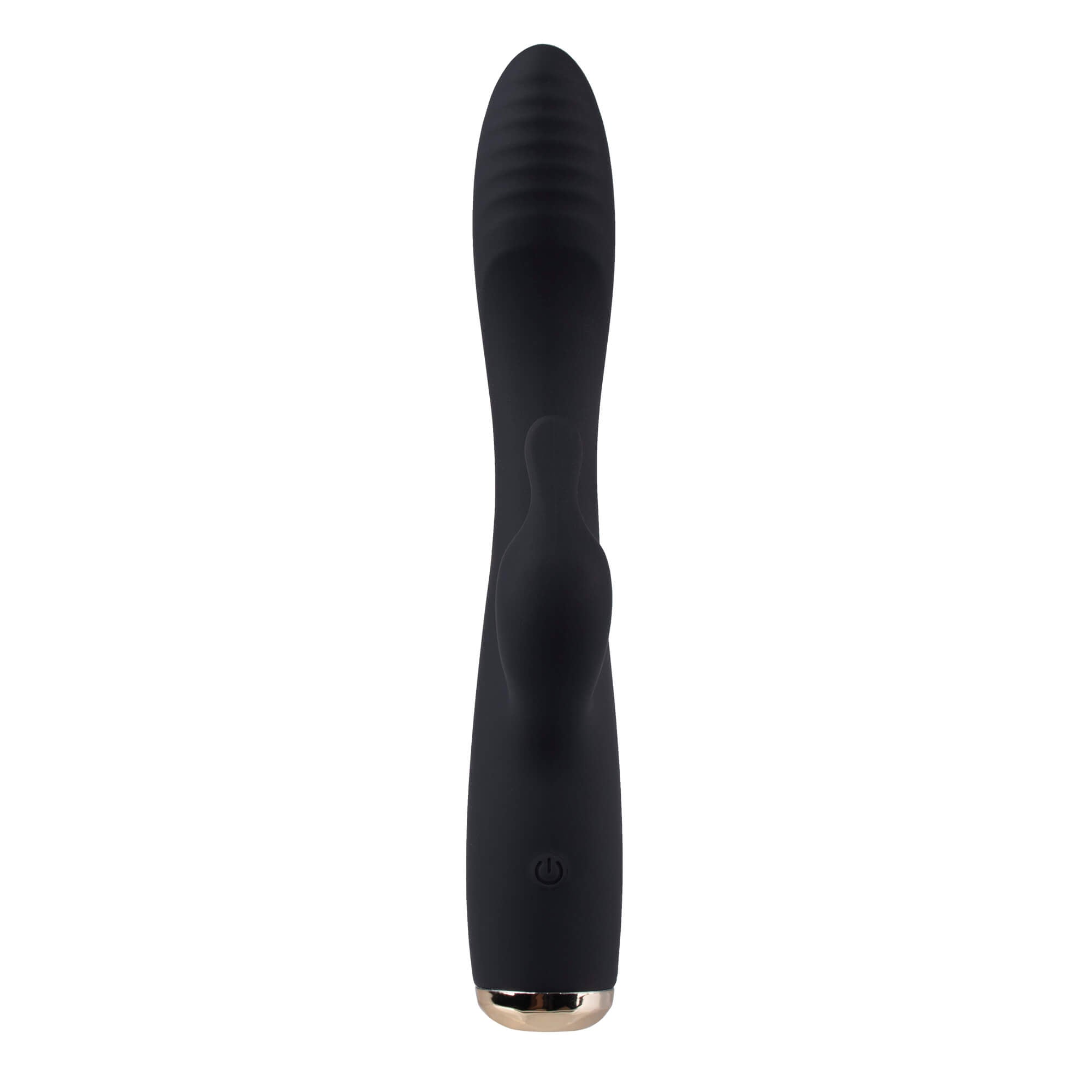 Jitters Silicone Rabbit Vibrator-Black